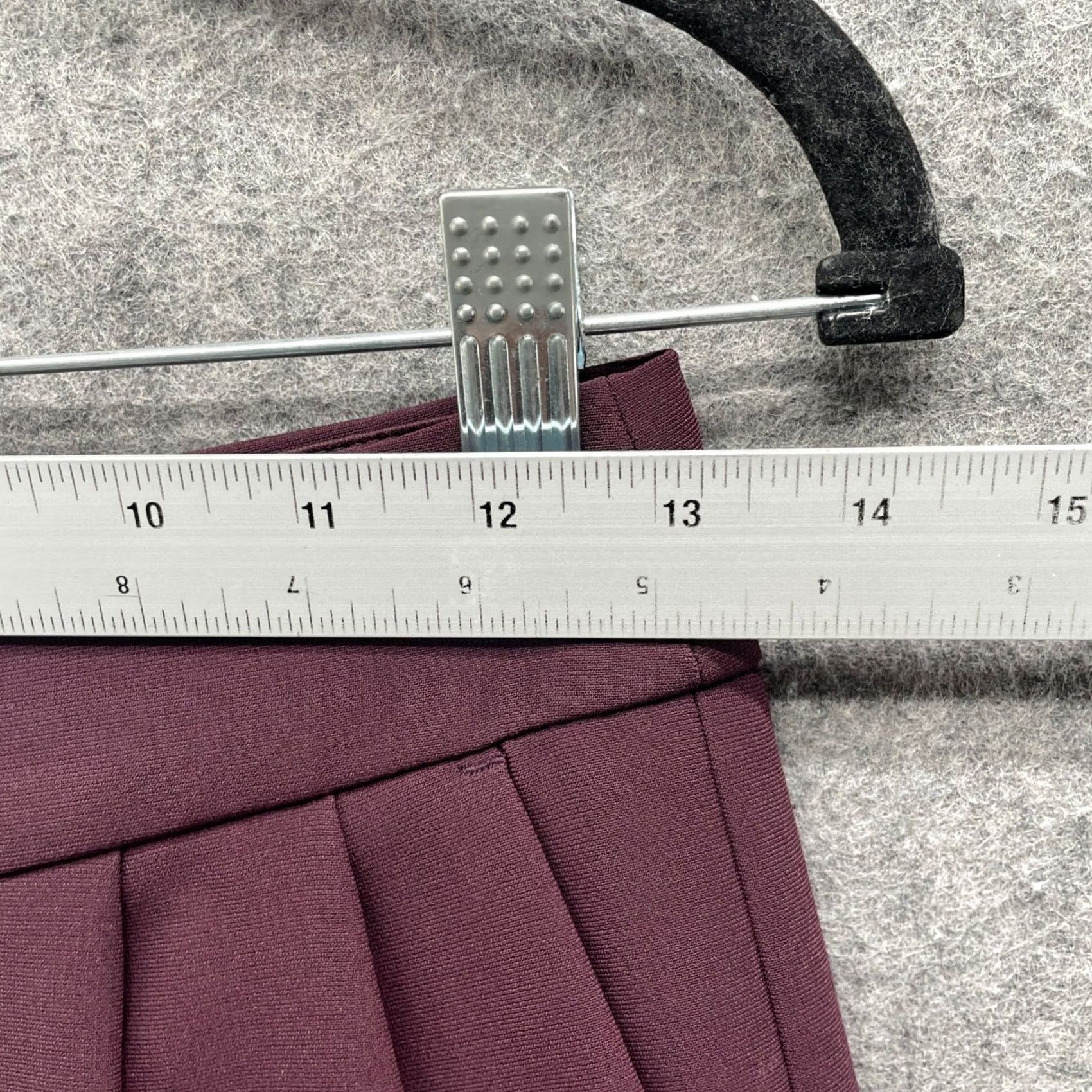 Express VINTAGE Express Ankle Dress Pants Womens 0 Burgundy Pleated Tapered Size 25" / US 0 / IT 36 - 6 Thumbnail