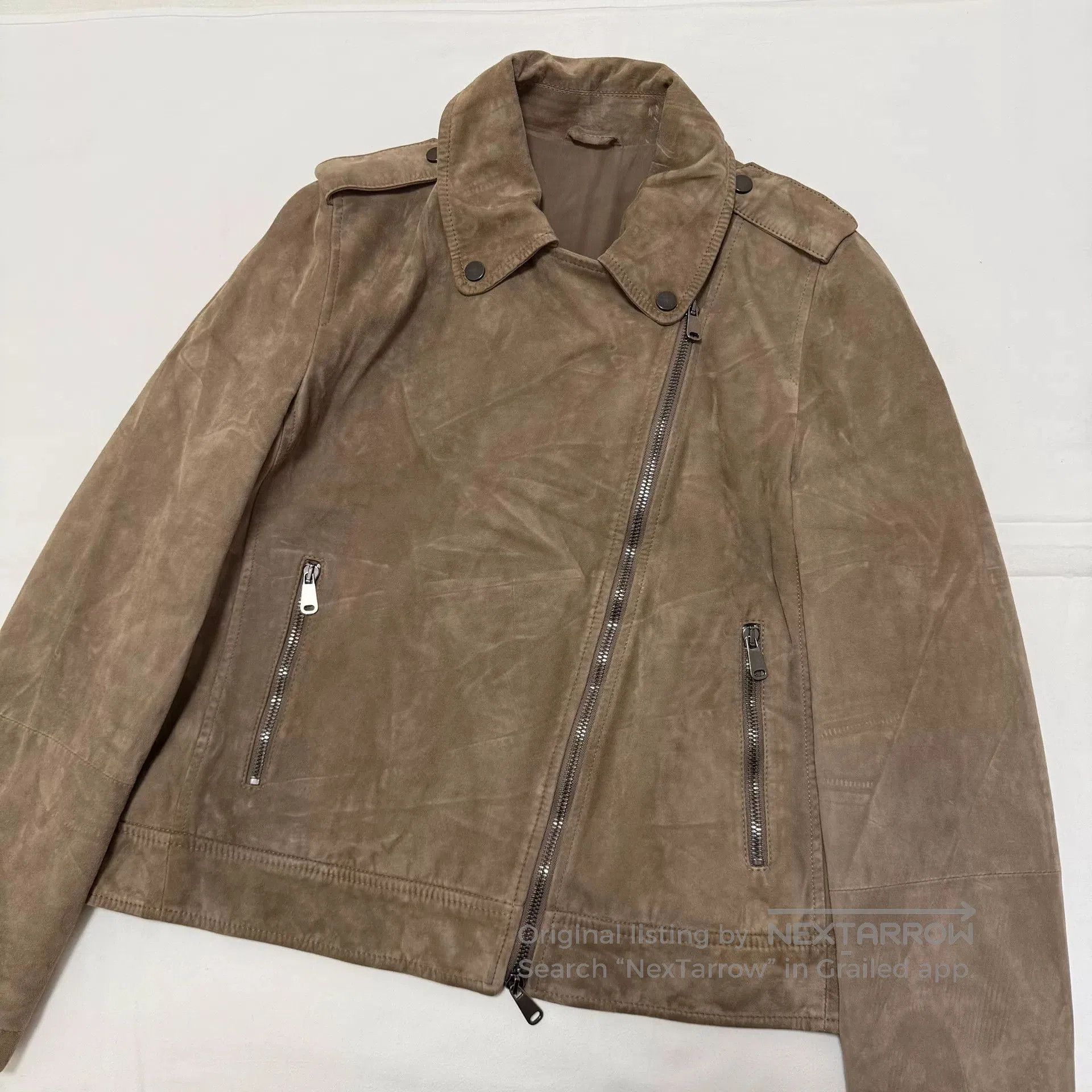 Brunello Cucinelli Brunello Cucinelli Suede Leather Jacket. Size US M / EU 48-50 / 2 - 5 Thumbnail
