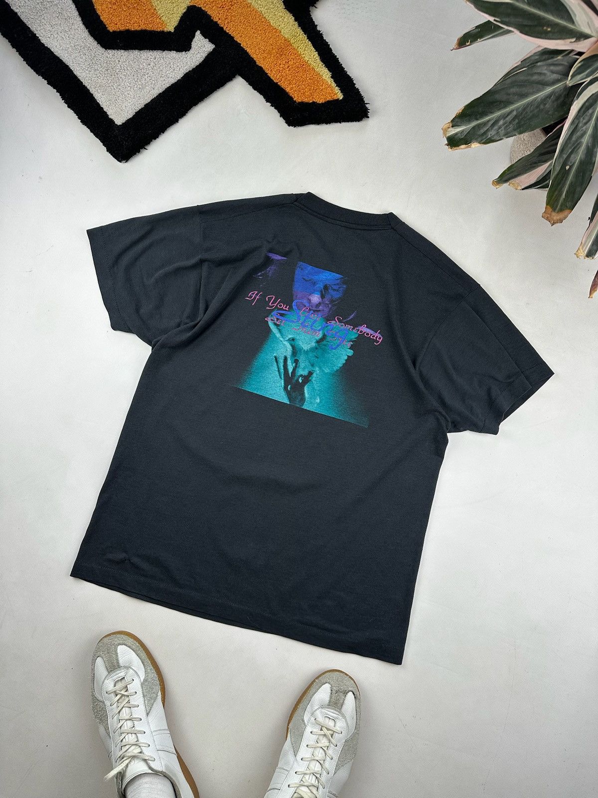 Band Tees × Vintage Vintage Sting T Shirt Rock Punk Tee 90s art Size US L / EU 52-54 / 3 - 2 Thumbnail