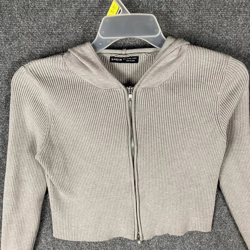 Shein Shein Hoodie Women's Full Zip Cropped Polyester Blend L Size L / US 10 / IT 46 - 2 Thumbnail