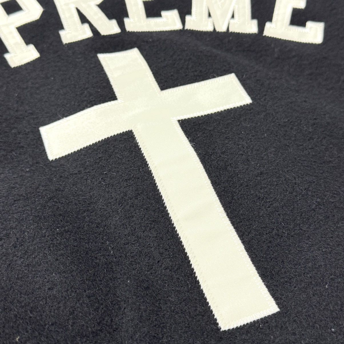 Supreme Supreme Cross Varsity Jacket Black Size US S / EU 44-46 / 1 - 4 Thumbnail