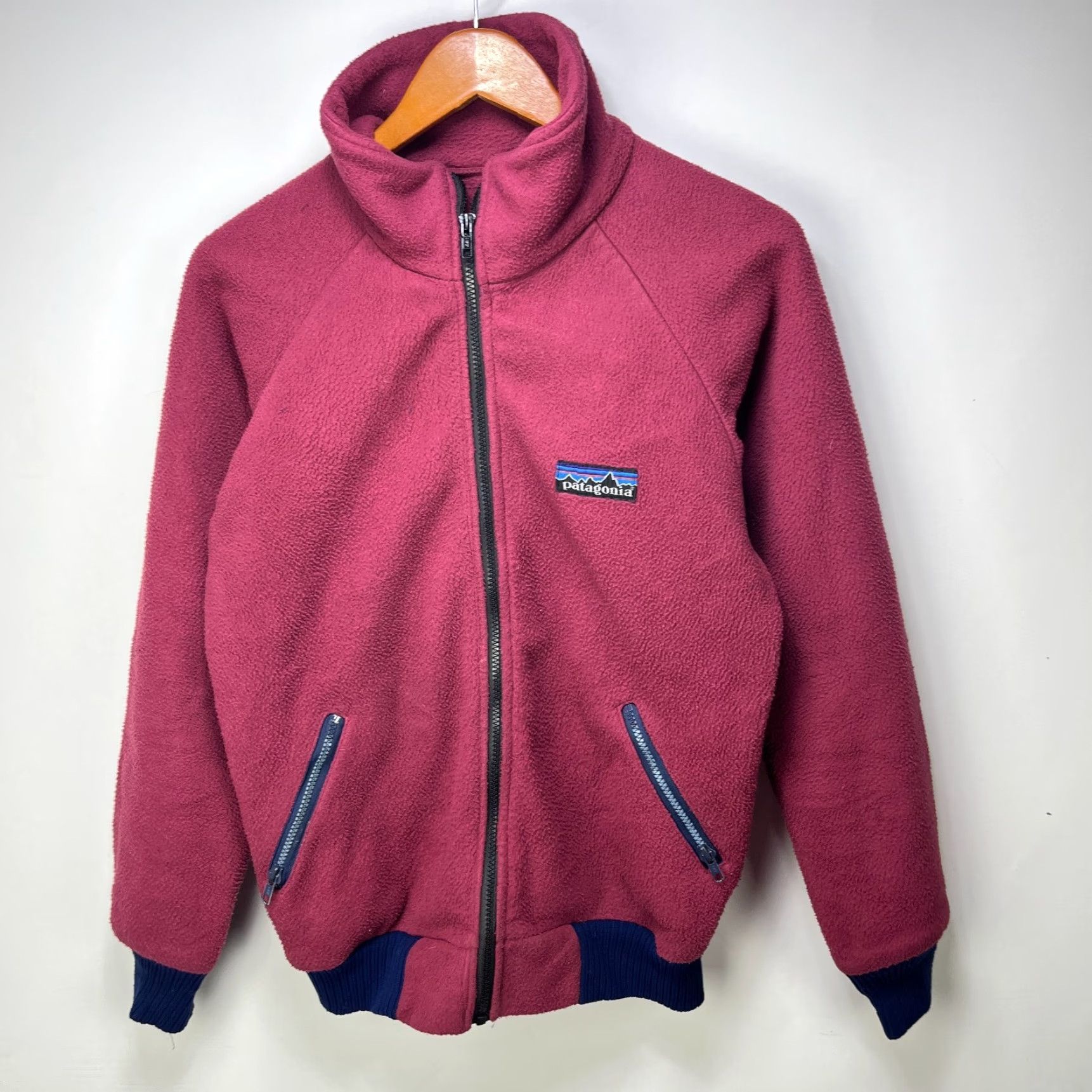 Patagonia VINTAGE Patagonia Zip Up Fleece Sweater Men M Red 70s Full Zip Sweater Mens Size US M / EU 48-50 / 2 - 2 Thumbnail