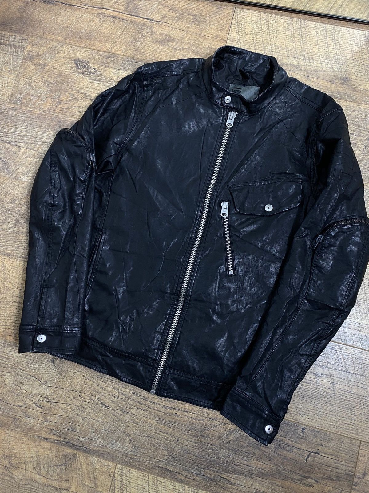 G-Star G-Star RAW Revend 3D Slim Faux Leather Moto Jacket L Size US L / EU 52-54 / 3 - 2 Thumbnail