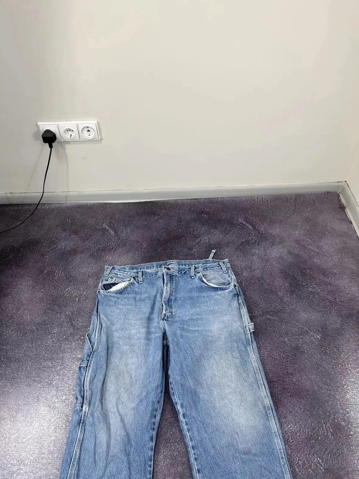 Dickies × Vintage Vintage Dickies Light Blue Faded Denim Work Hype Baggy Jeans Size US 38 / EU 54 - 7 Thumbnail