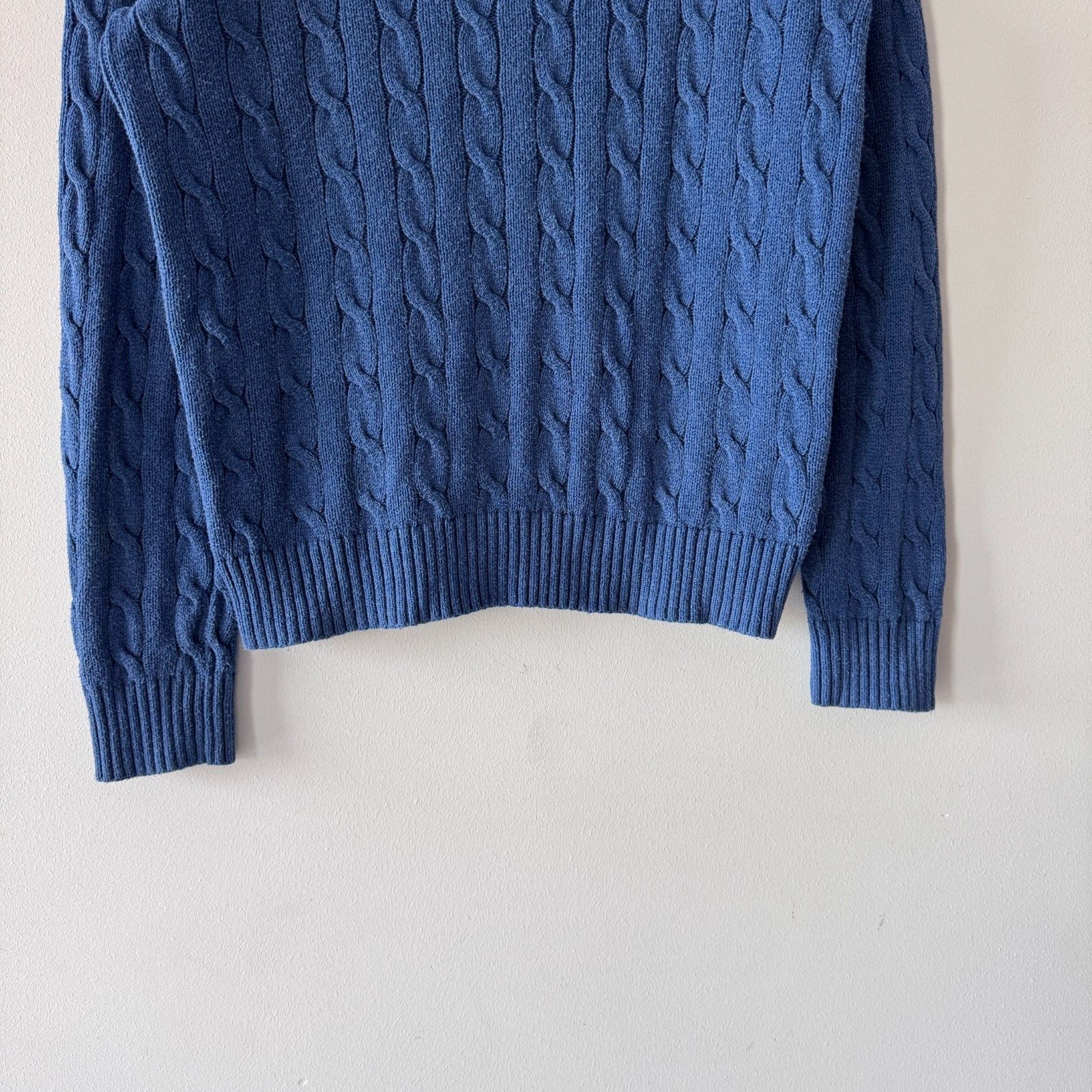 Polo Ralph Lauren Ralph Lauren Knitted Vintage Sweater Blue Men’s Oldmoney Size US M / EU 48-50 / 2 - 2 Thumbnail