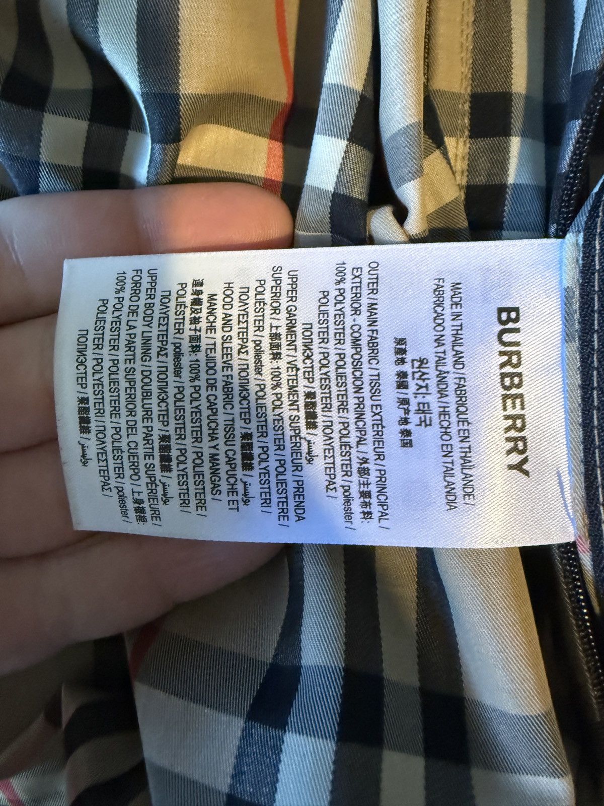 Burberry Burberry check windbreaker jacket Size US M / EU 48-50 / 2 - 9 Thumbnail