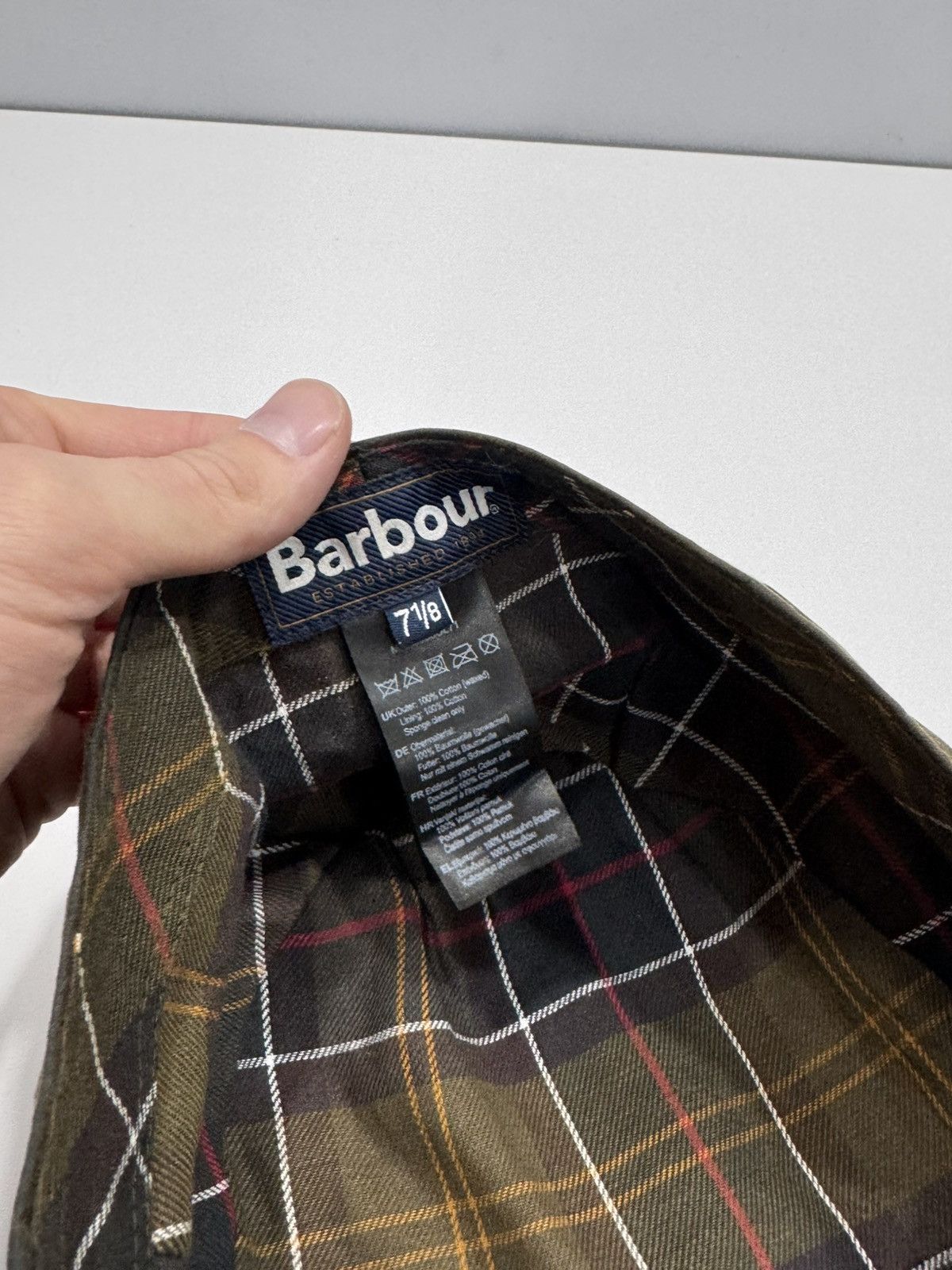 Barbour × Vintage Barbour vintage y2k style hat waxed Size ONE SIZE - 6 Thumbnail
