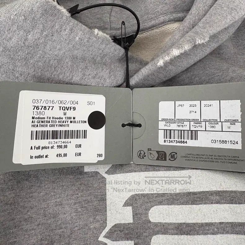 Balenciaga Balenciaga Letter Logo Printed Hooded Long Sleeve Sweatshi Size US M / EU 48-50 / 2 - 4 Thumbnail