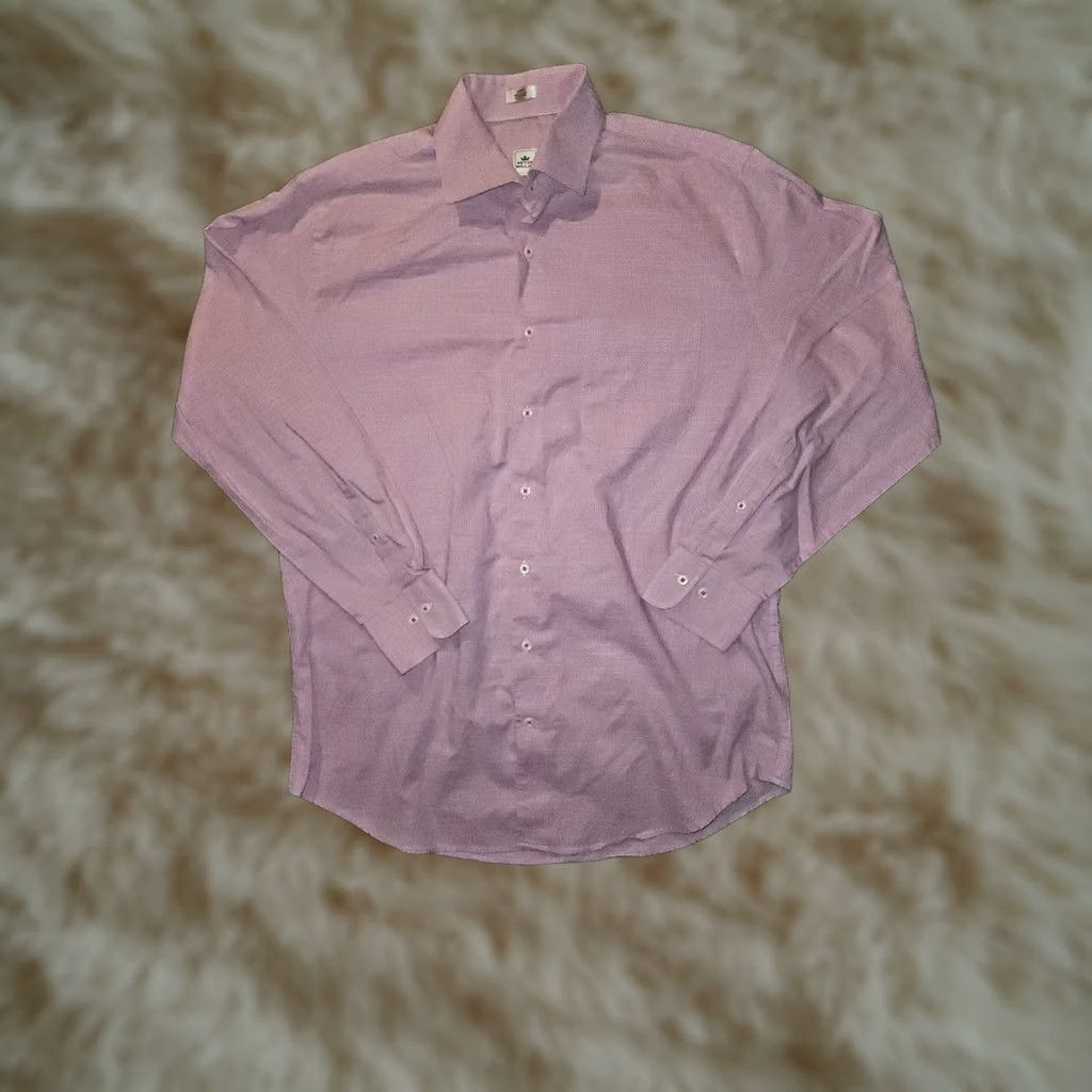Peter Millar Peter Millar Button-Up Shirt Men's L Mauve Long Sleeve Pocket Workwear Size US L / EU 52-54 / 3 - 1 Thumbnail