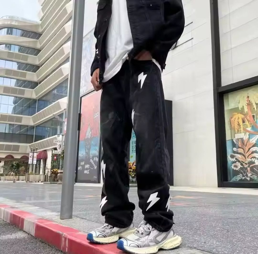 Designer × Vintage Y2k Straight Washed Loose Casual Denim Size US 30 / EU 46 - 1 Thumbnail
