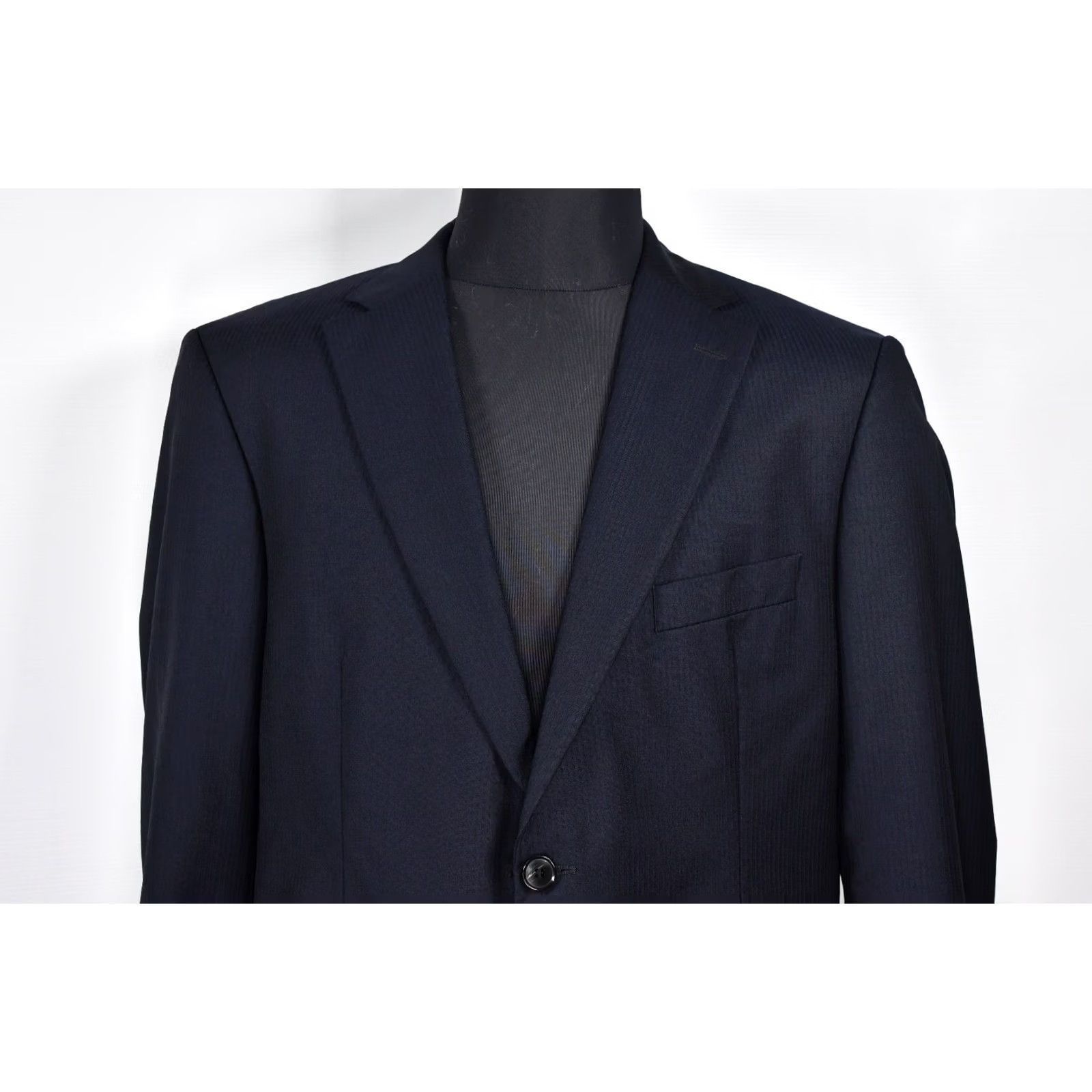 Hugo Boss HUGO BOSS Pasolini Movie US Wool Blazer Jacket Men 44 Blue Striped Blazer Mens Size 44 Vintage: No Size 44R - 2 Thumbnail
