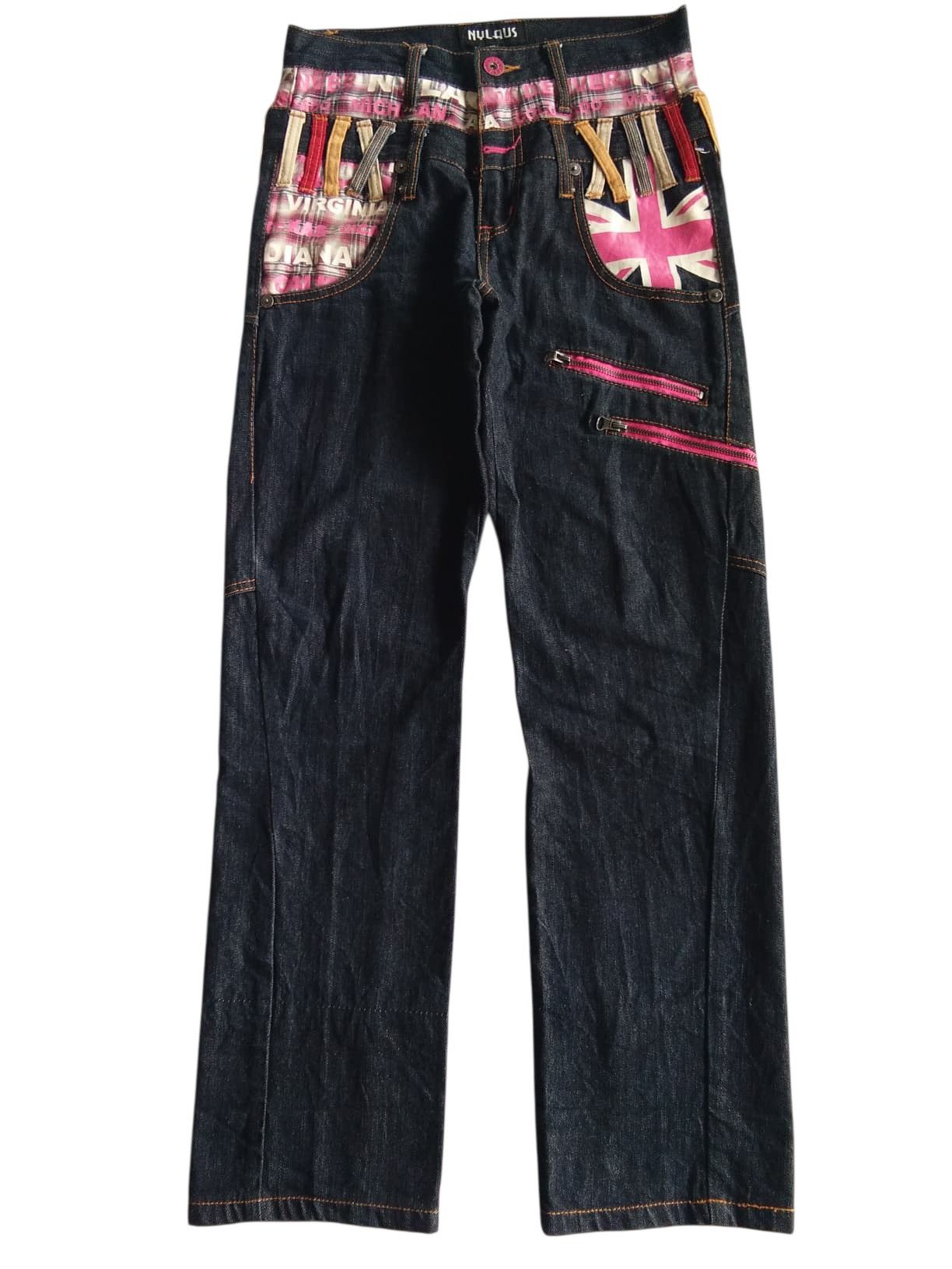 PPFM DOUBLE WAIST💥NYLAUS PUNK STYLE JAPANESE DENIM Size US 29 - 2 Thumbnail