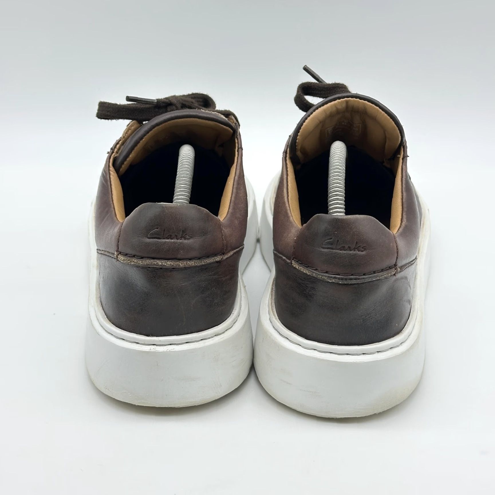 Clarks Clarks Hero Lite Lace Mens Size 11 M Brown Leather Low Top Casual Comfort Shoe Size US L / EU 52-54 / 3 - 3 Thumbnail