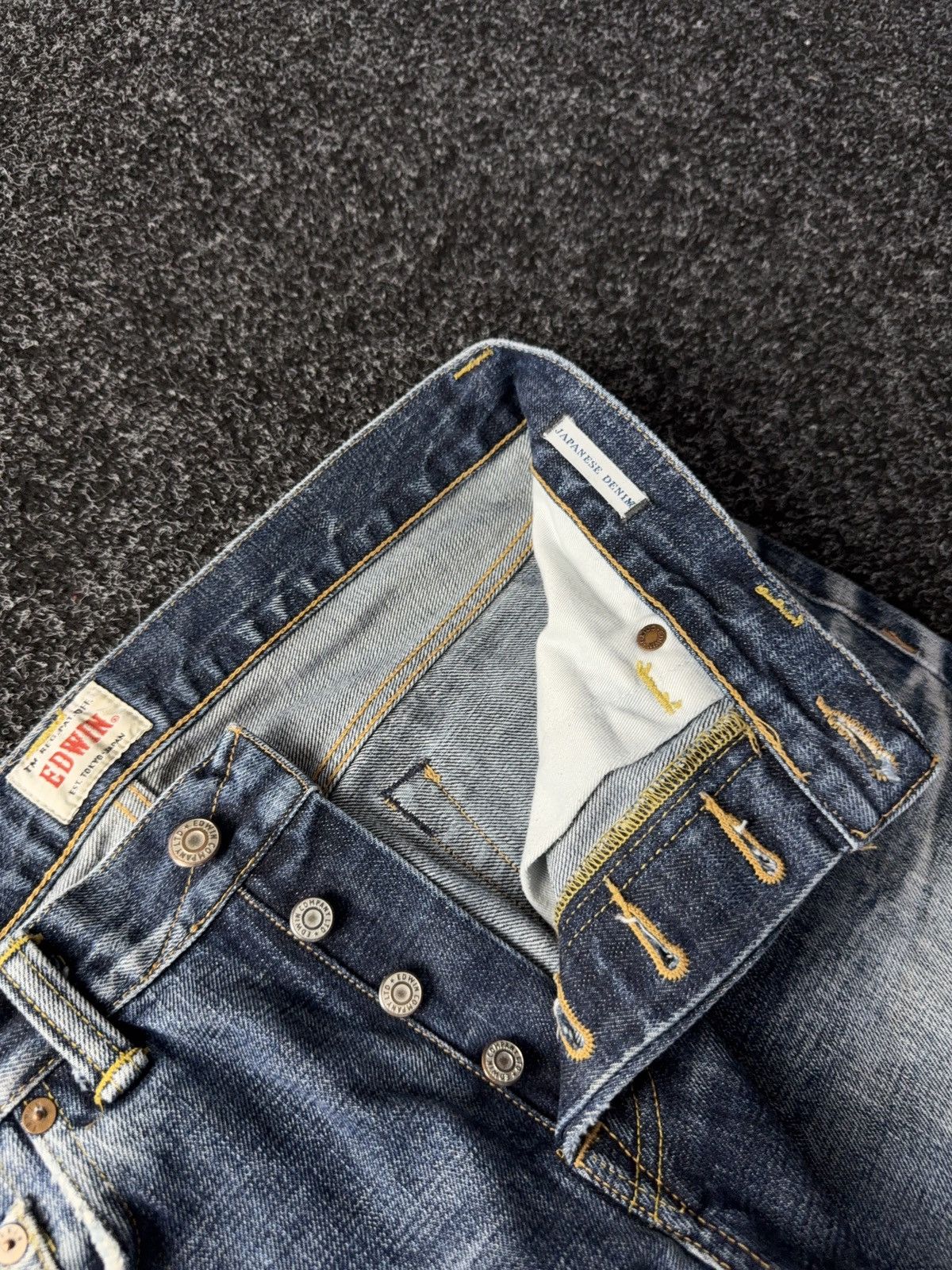 Edwin Vintage 90s Edwin ED-71 Japanese Selvedge Retro Denim Jeans Size US 31 - 6 Thumbnail