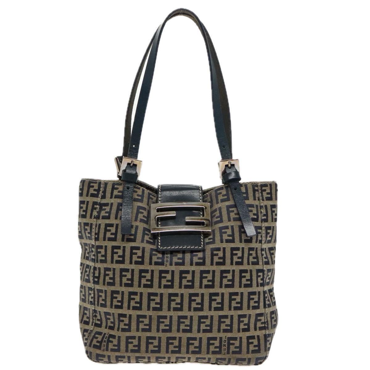 Fendi Navy Canvas Tote Bag (Pre-Owned) Size ONE SIZE - 1 Thumbnail