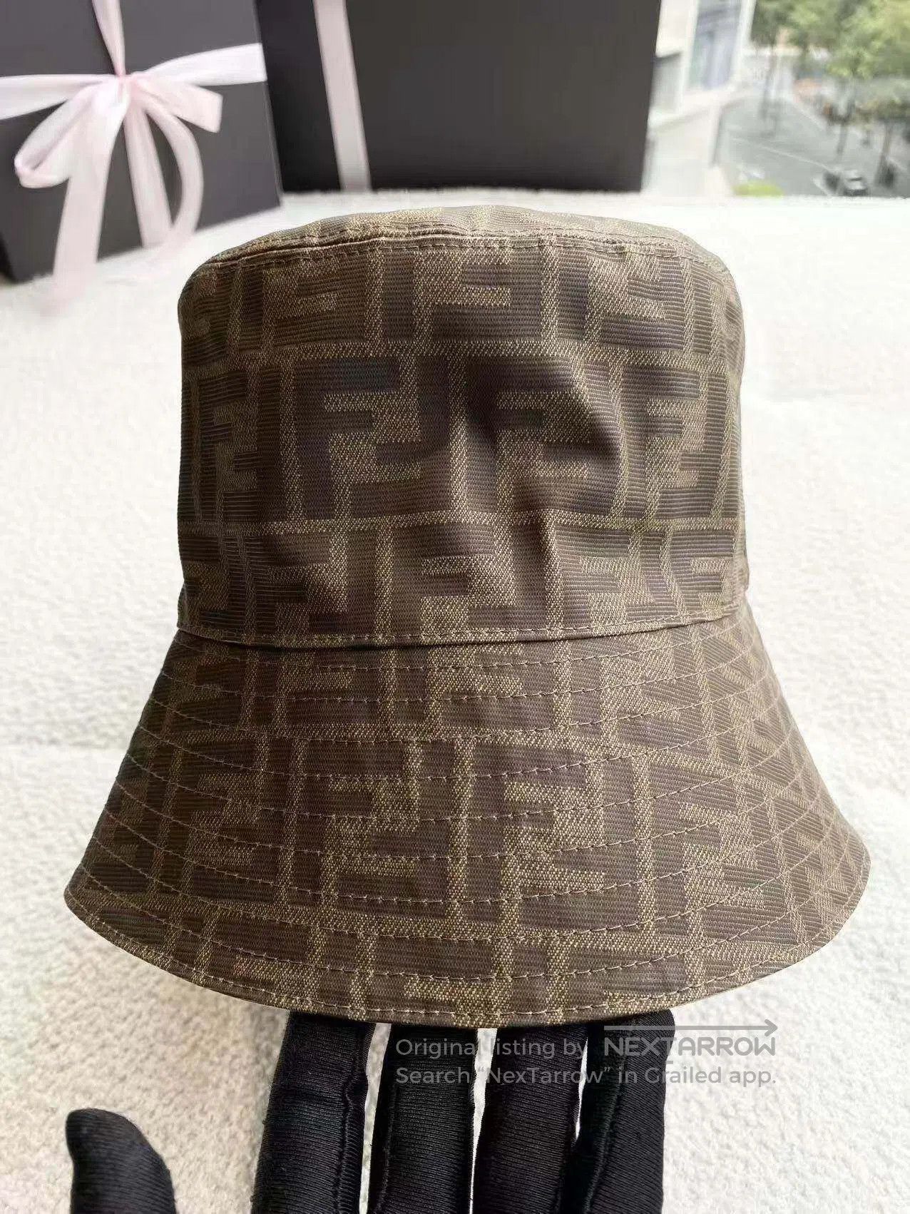 Fendi Fendi Size M The old flower is full of prints on the double Size ONE SIZE - 4 Thumbnail