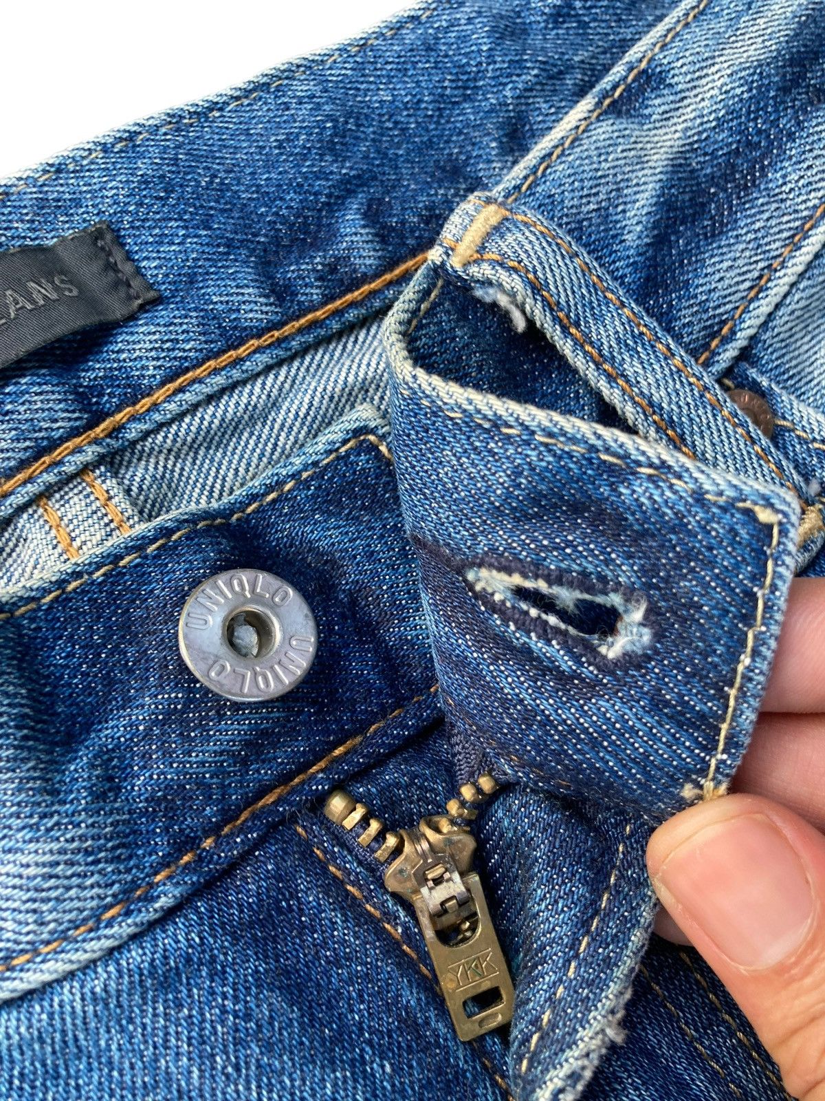 Jun Takahashi × Uniqlo × Vintage Vintage Y2K Kaihara Denim Pants Size US 32 / EU 48 - 9 Thumbnail
