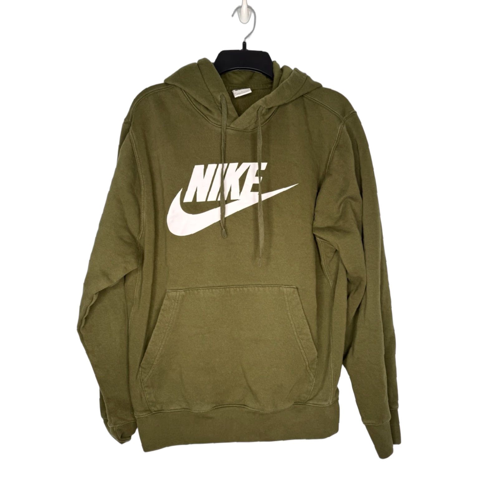 Nike Nike Hoodie Mens M Swoosh Logo Green Sweatshirt Pullover Size US M / EU 48-50 / 2 - 1 Thumbnail