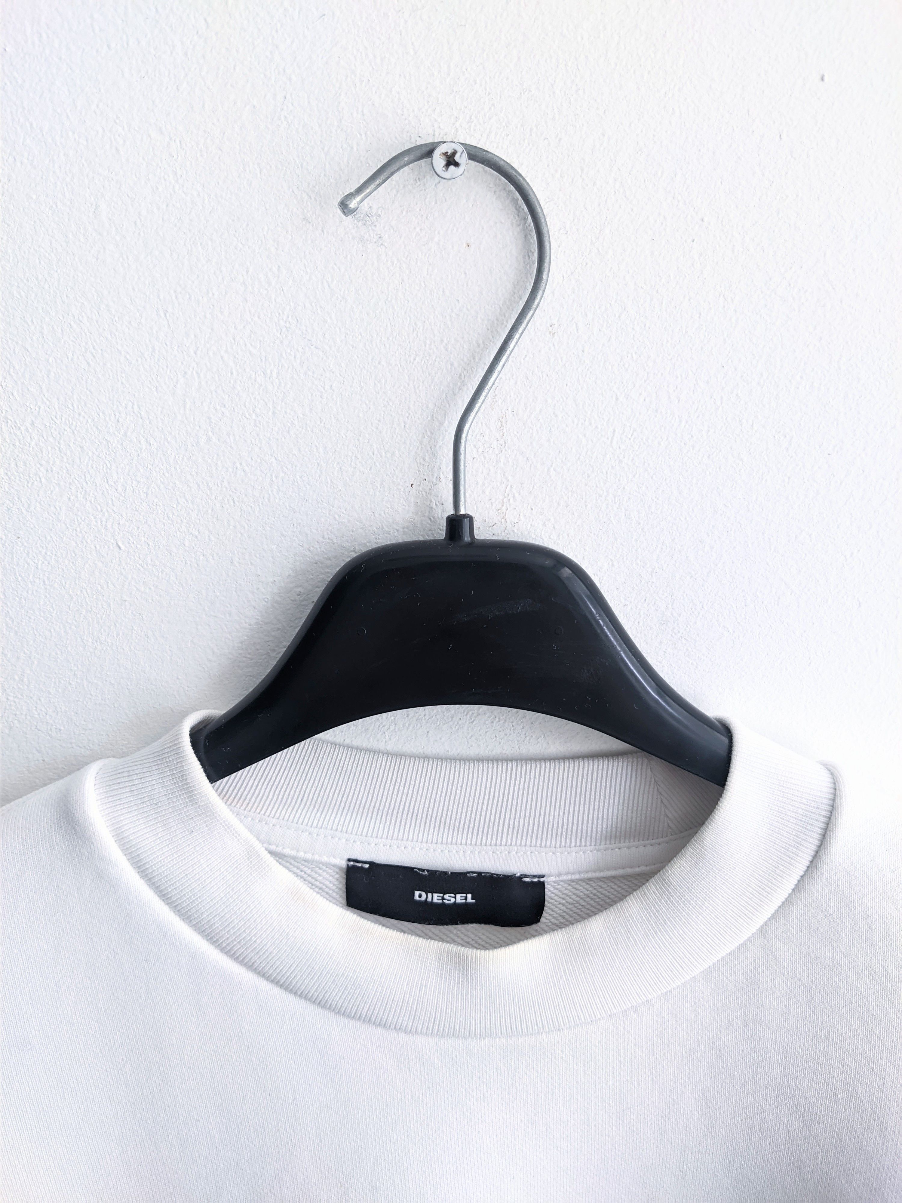Diesel Diesel sweatshirt big logo white y2k Size US L / EU 52-54 / 3 - 6 Thumbnail