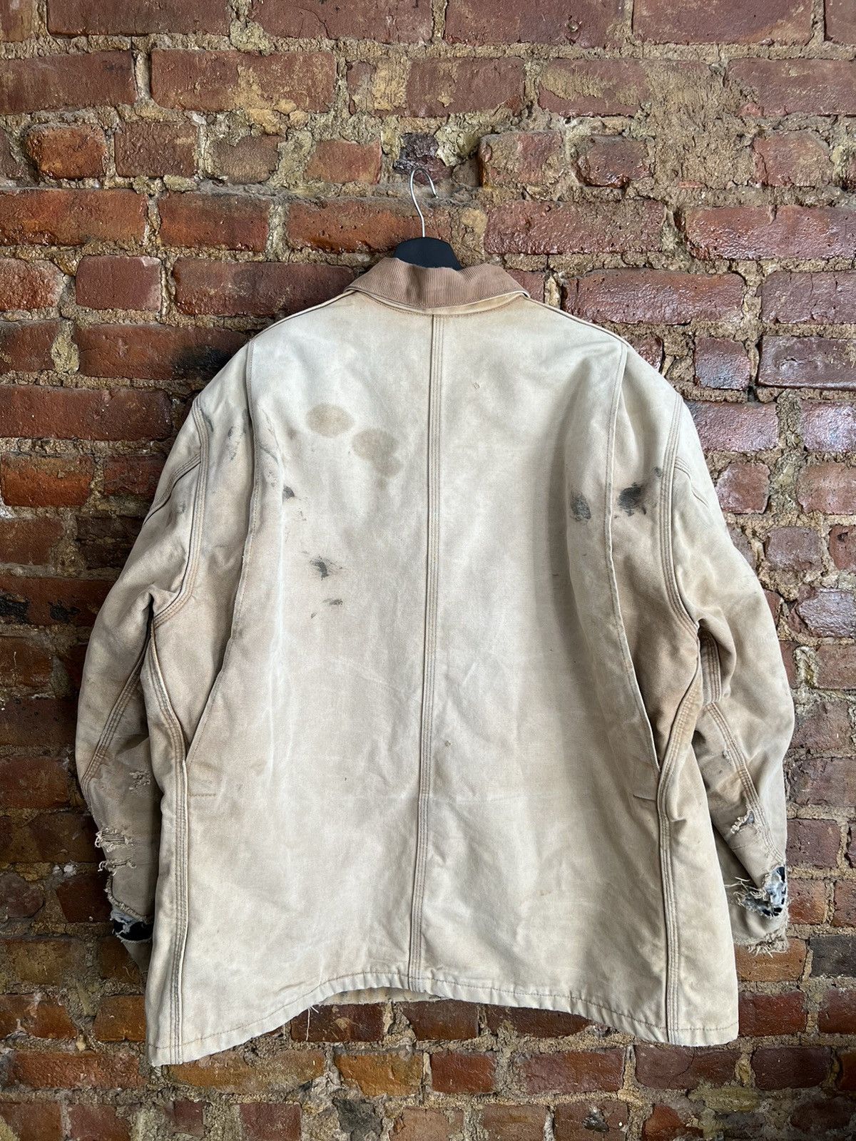 Carhartt Vintage Thrashed Carhartt distressed jacket *Quick Sell* Size US XL / EU 56 / 4 - 2 Thumbnail