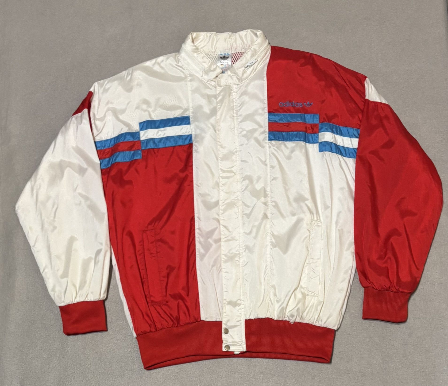 Adidas Adidas Originals vintage 90s white red jacket size. XL Size US XL / EU 56 / 4 - 6 Thumbnail