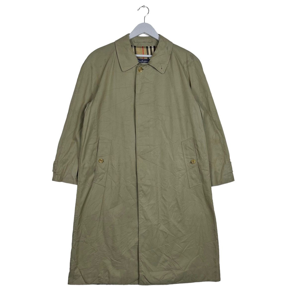 Burberry 🔥 BURBERRYS NOVA CHECK LINING TRENCH COAT MADE IN ENGLAND Size US S / EU 44-46 / 1 - 3 Thumbnail