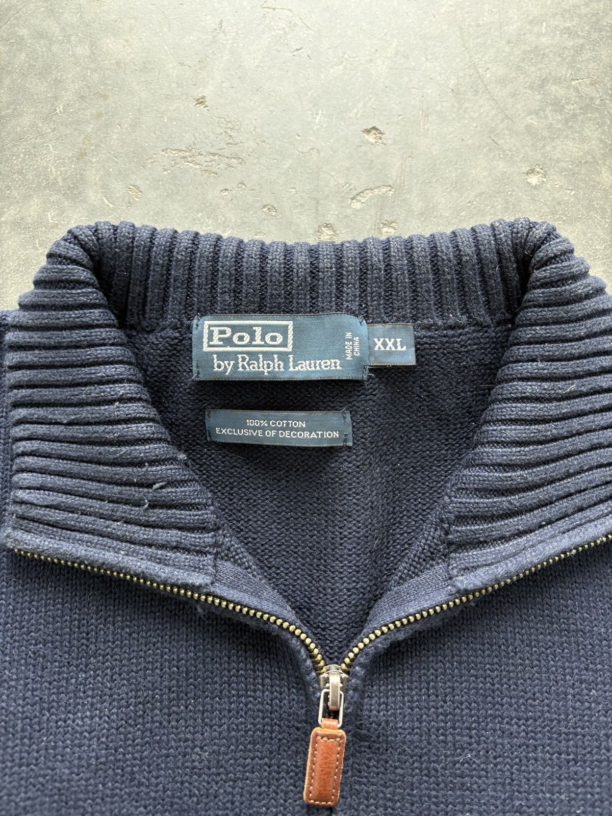 Polo Ralph Lauren Vintage Y2K Polo Ralph Lauren Quarter Zip Knit Sweater Size US XXL / EU 58 / 5 - 3 Thumbnail