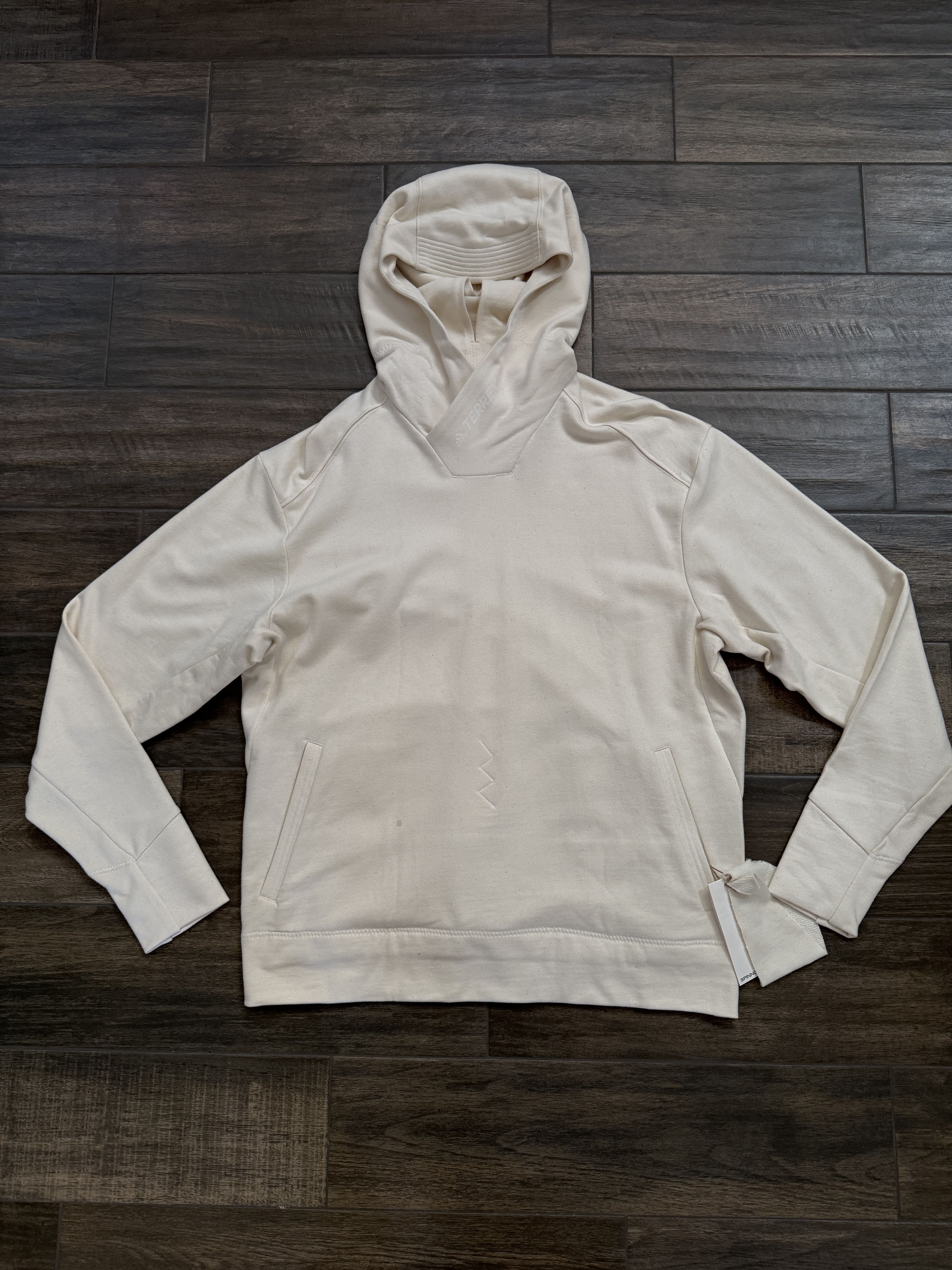 Adidas adidas Terrex HS1 Spinnova Hoodie Cream White Size US M / EU 48-50 / 2 - 1 Thumbnail