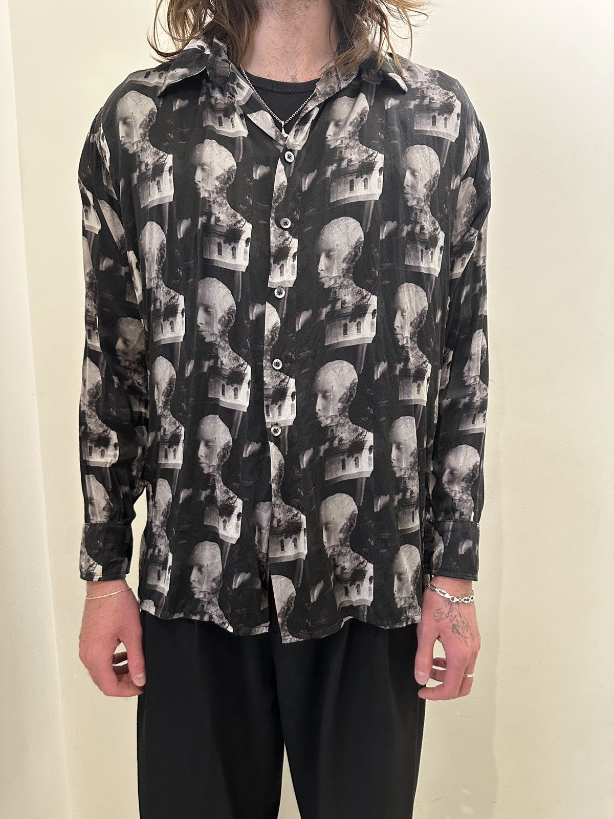 Geoffrey B. Small Como Silk Shirt Size US XS / EU 42 / 0 - 2 Thumbnail