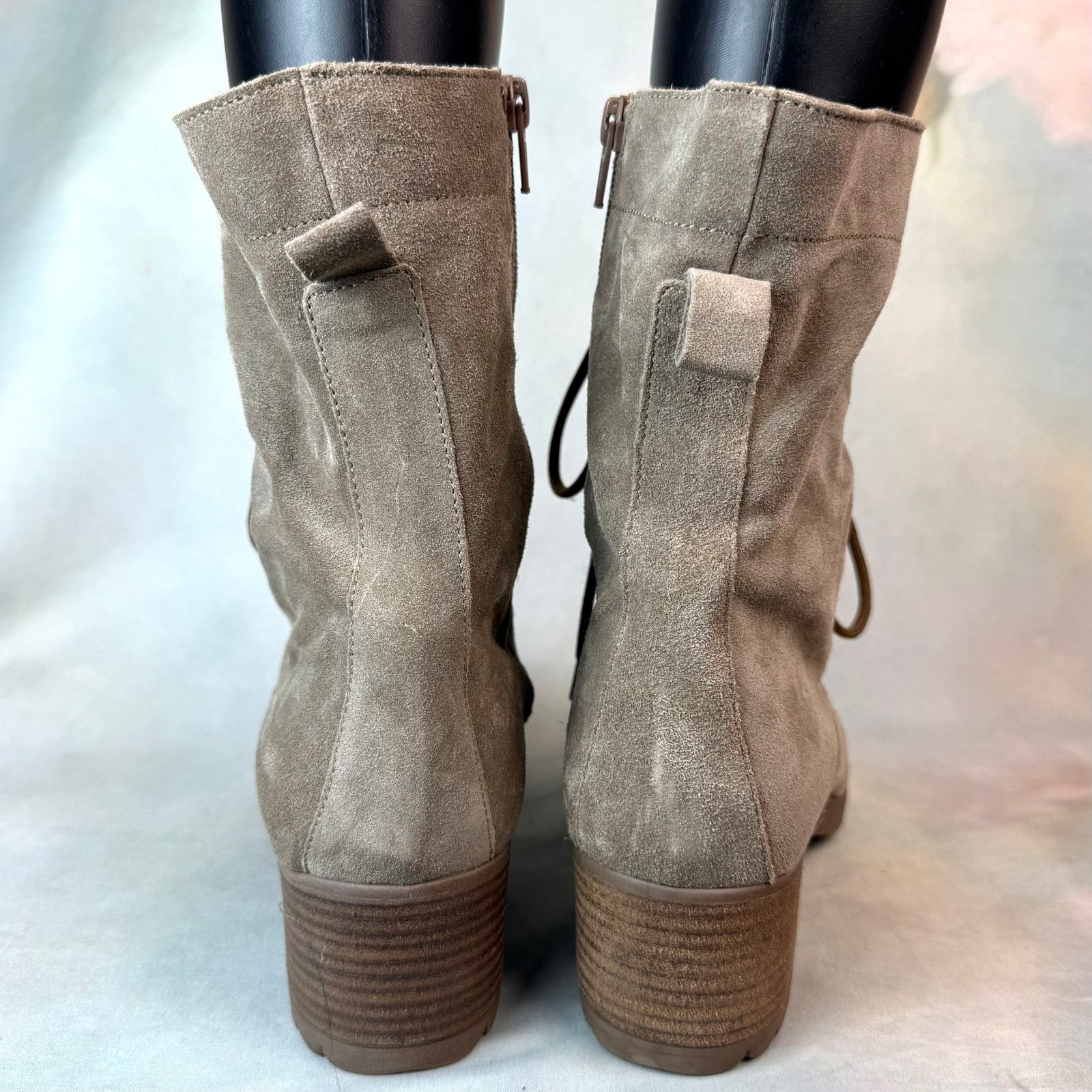 Other Celtic & Co Block Heel Sand Derby Suede Leather Boots Size US 10 / IT 40 - 5 Thumbnail