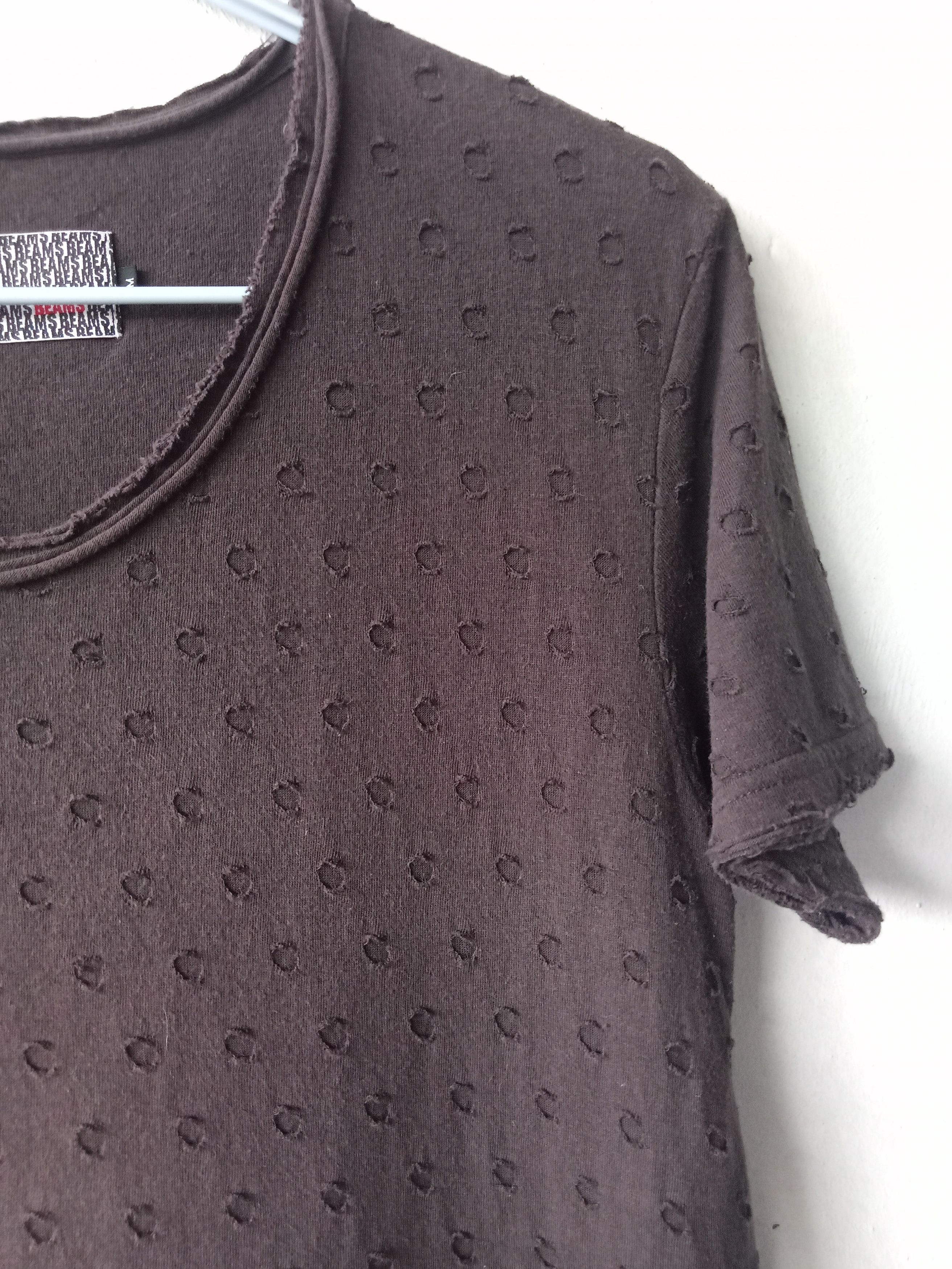 Seditionaries Beams Double Layered Distressed Faded Ripped Cut Out T shirt Size US M / EU 48-50 / 2 - 3 Thumbnail