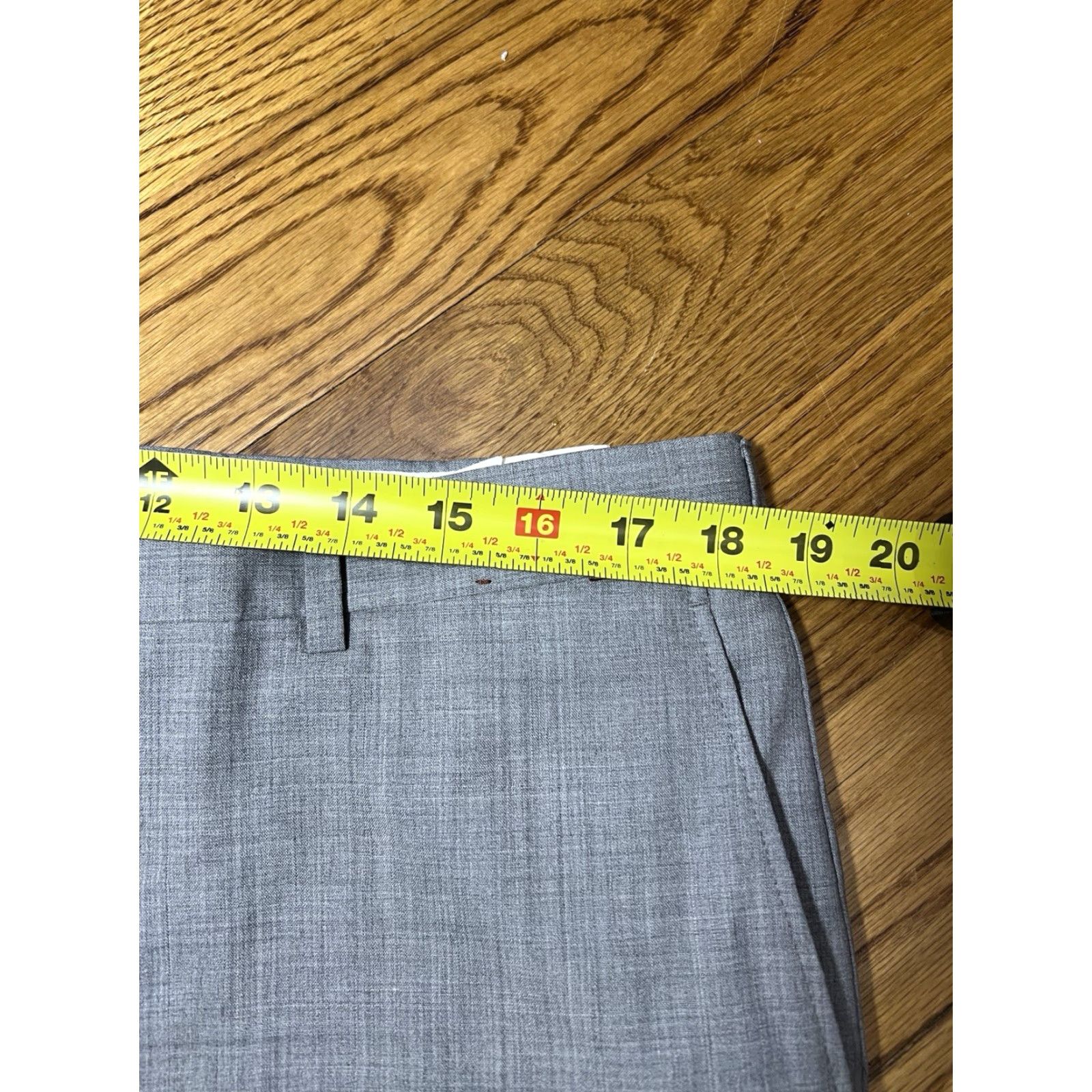 Vintage VINTAGE Dress Pants Hickey Freeman Gray 38x31 Flat Front Cuffed Legs Mens Formal, Business, Wedding, Party/Cocktail, Preppy USA Size US 38 / EU 54 - 4 Thumbnail