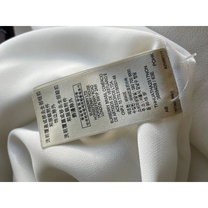 Burberry Burberry Brit Gray White Knee Length Mini Dress US Size 4 Size XS / US 0-2 / IT 36-38 - 5 Thumbnail