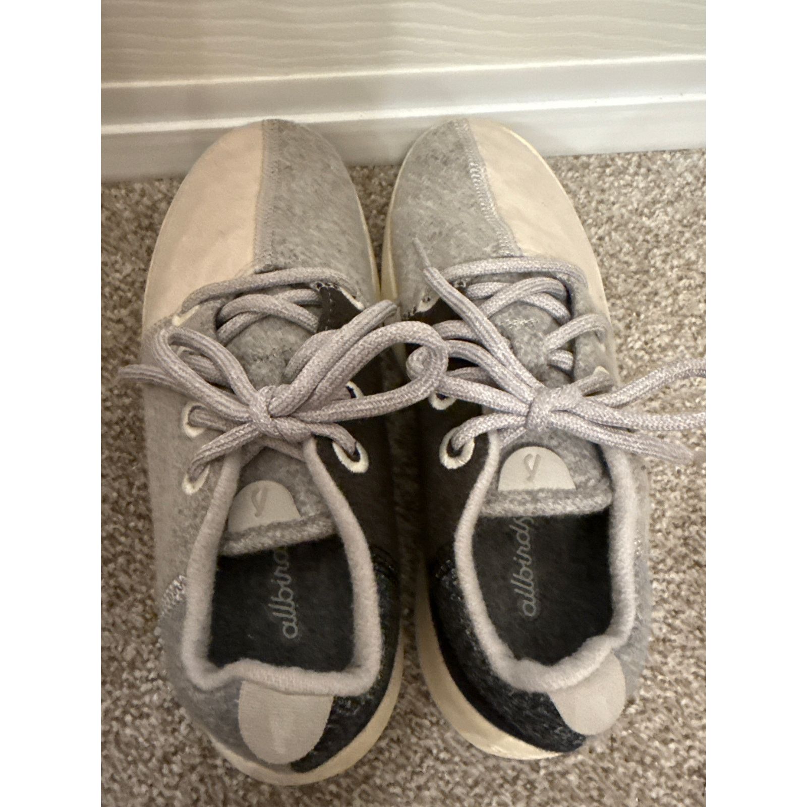 Allbirds Allbirds Womens Color Block Wool Runners Grey Scale,7 Size US 7 / IT 37 - 9 Thumbnail
