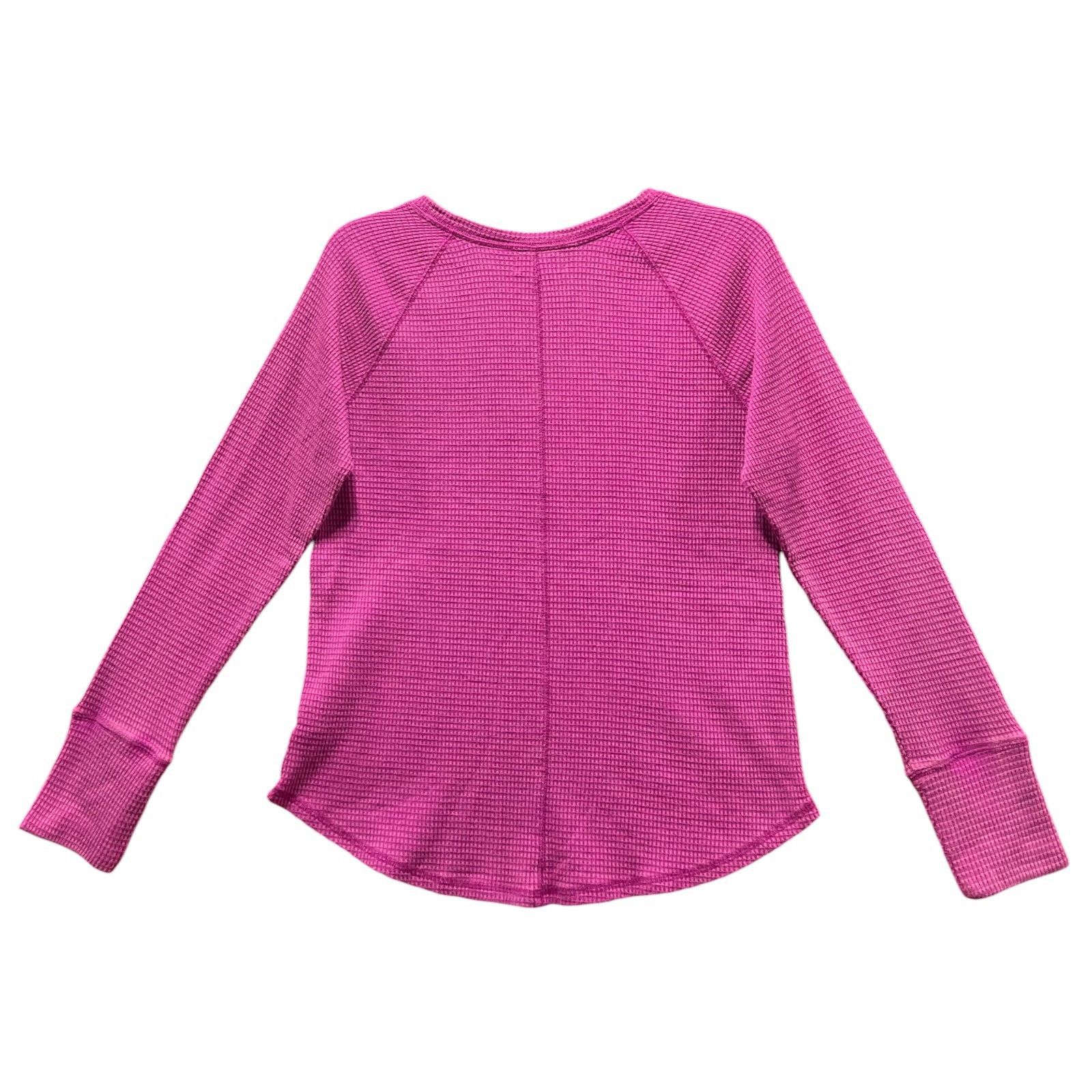 Other Knox Rose - Women's Long Sleeve Notch Neck Thermal Top - Pur Size M / US 6-8 / IT 42-44 - 4 Thumbnail