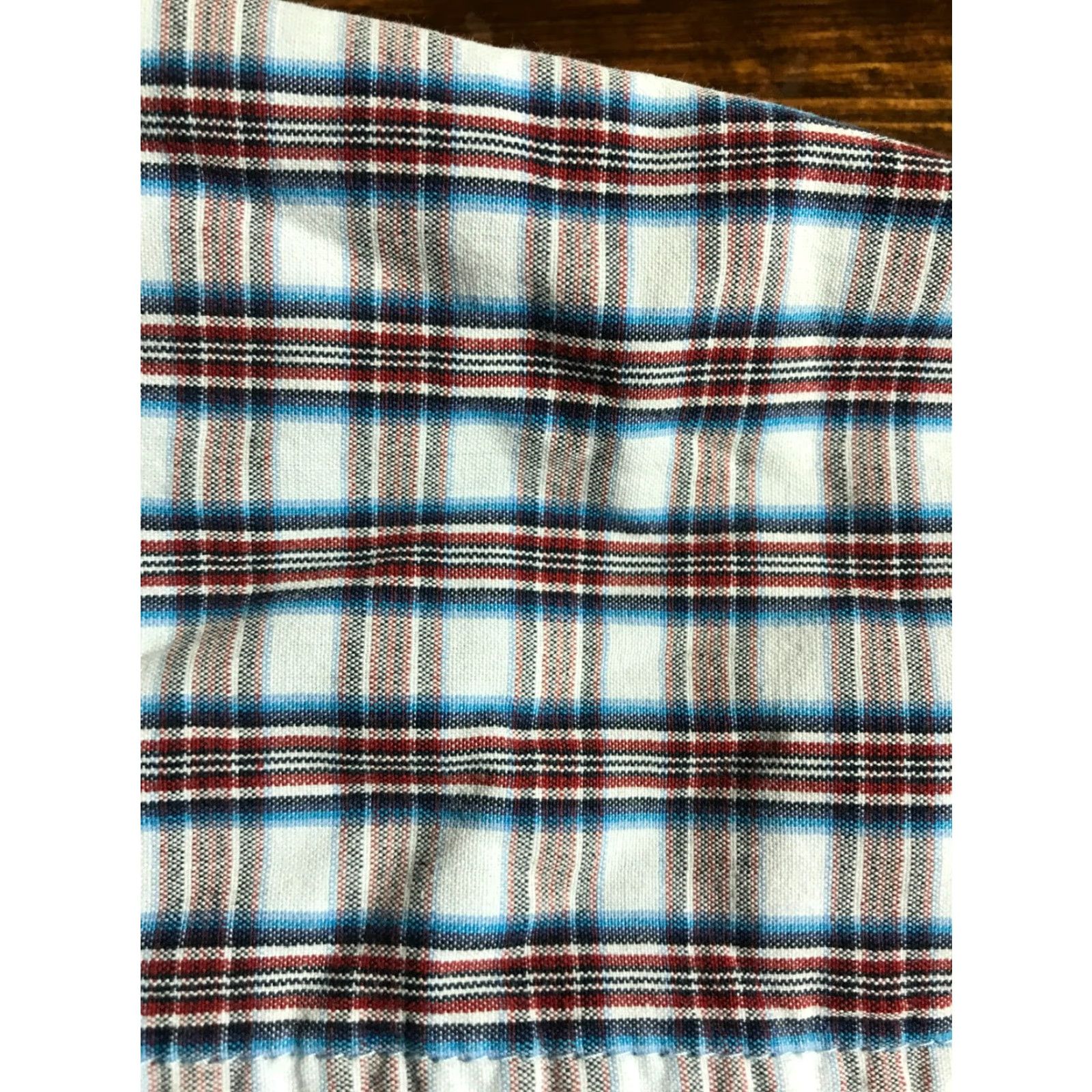Vintage Urban Pipeline Shirt Mens Large White Blue Red Plaid Button Up Size US L / EU 52-54 / 3 - 3 Thumbnail