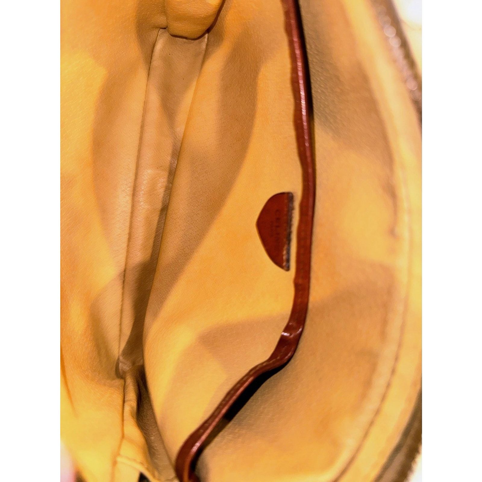 Celine Celine Brown Macadam Pochette Clutch Pouch Bag Auth Vintage Size ONE SIZE - 8 Thumbnail