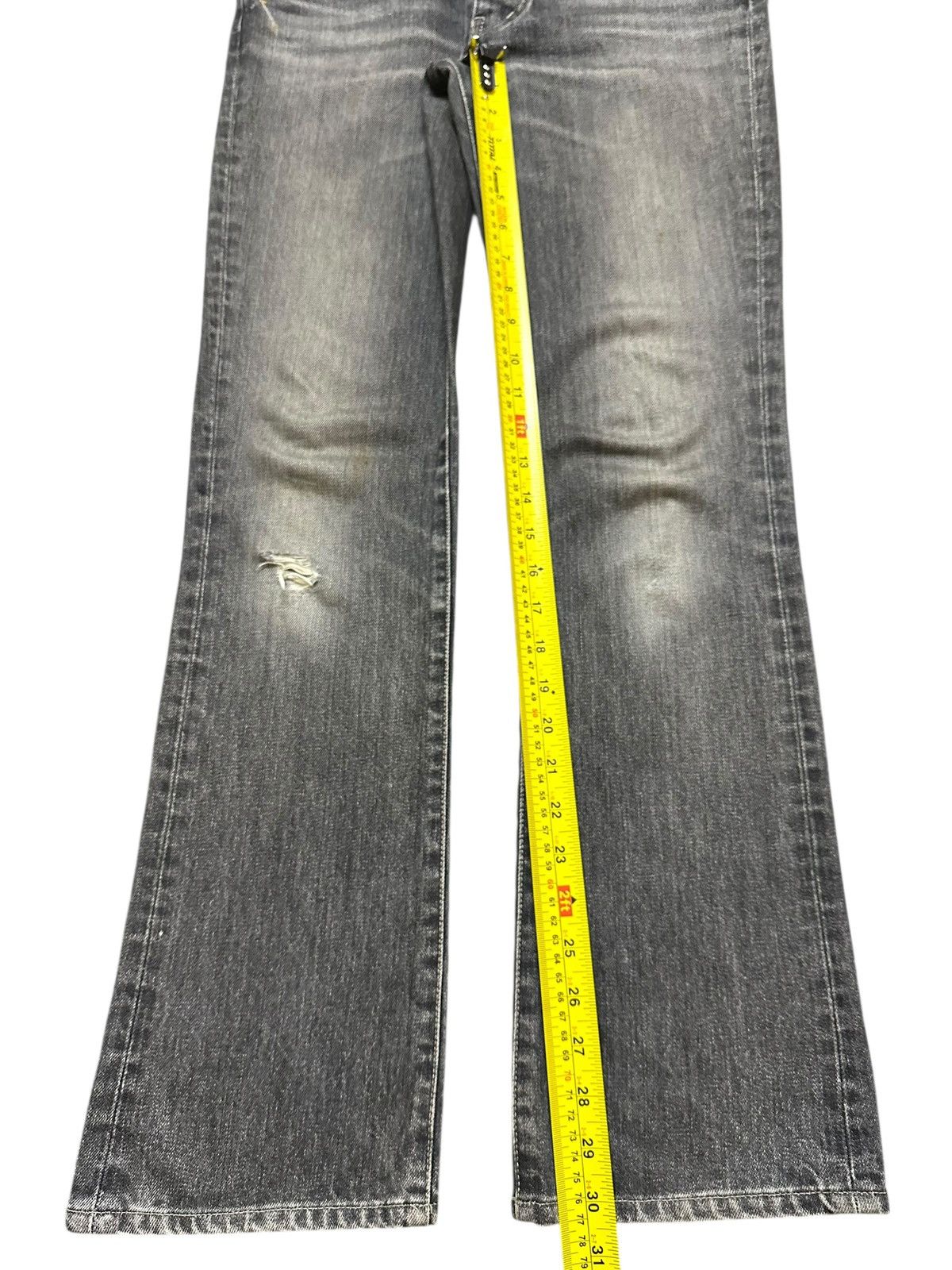 14th Addiction Vintage Japanese Brand Faded Stone Wash Style Bootcut Jeans Size US 31 - 13 Thumbnail