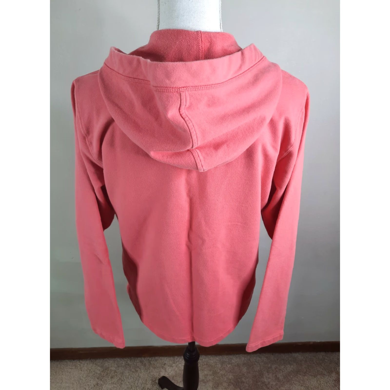 Vintage Woolrich Women Pink Pullover Hoodie Hooded Sweatshirt Medium Henley Hooded Pullover Sweatshirt Womens Pink Hoodie Jacket Size M / US 6-8 / IT 42-44 - 5 Thumbnail