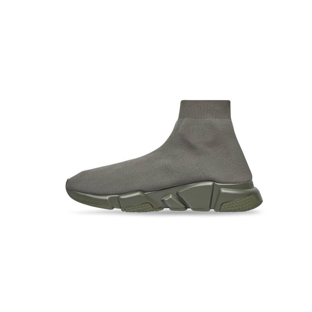 Balenciaga o1mt1gz0924 Speed Recycled Knit Graffiti Sneaker in Green Size US 10 / EU 43 - 4 Thumbnail