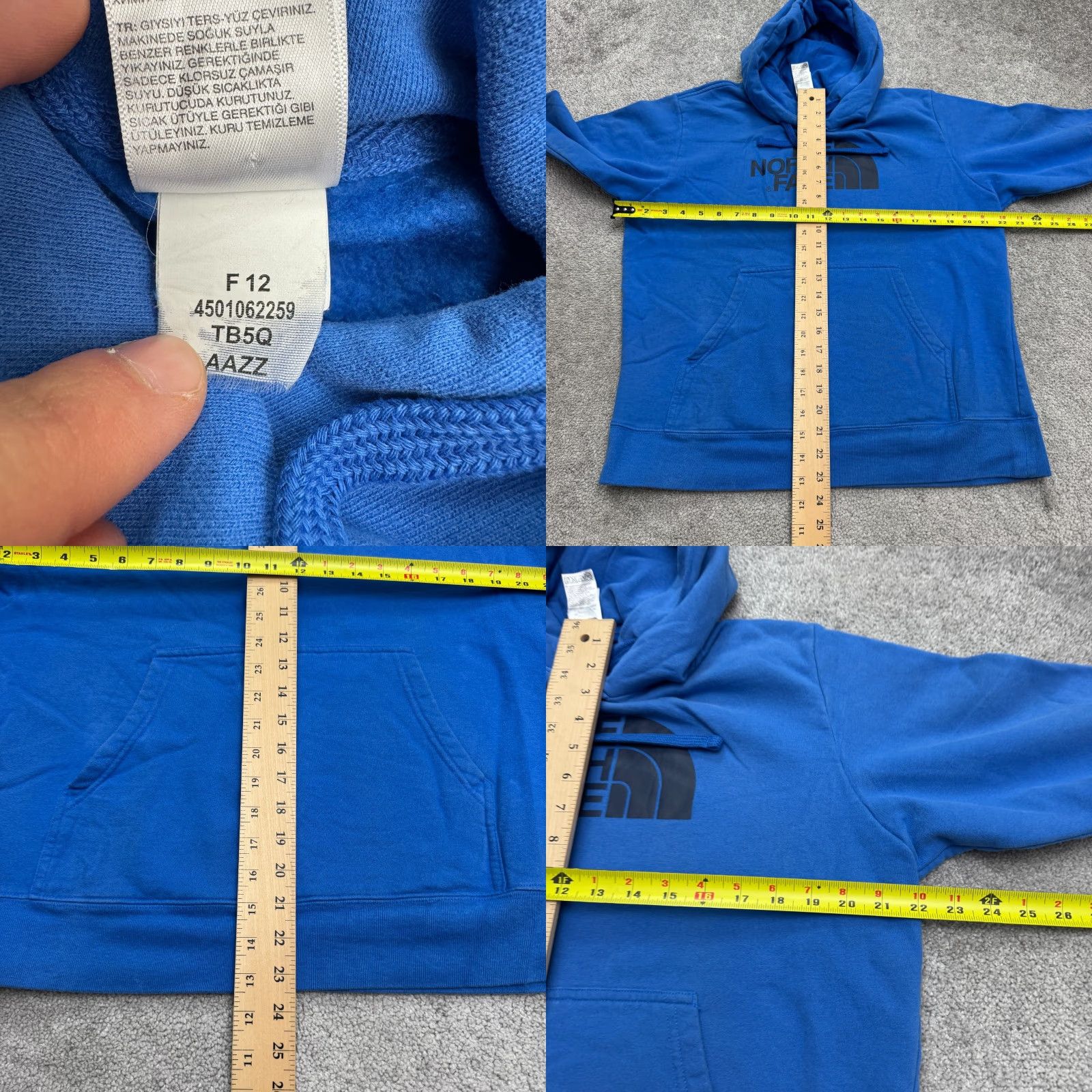 The North Face The North Face Hoodie Mens Medium Blue Graphic Print Hooded Pullover Sweatshirt Size US M / EU 48-50 / 2 - 8 Thumbnail