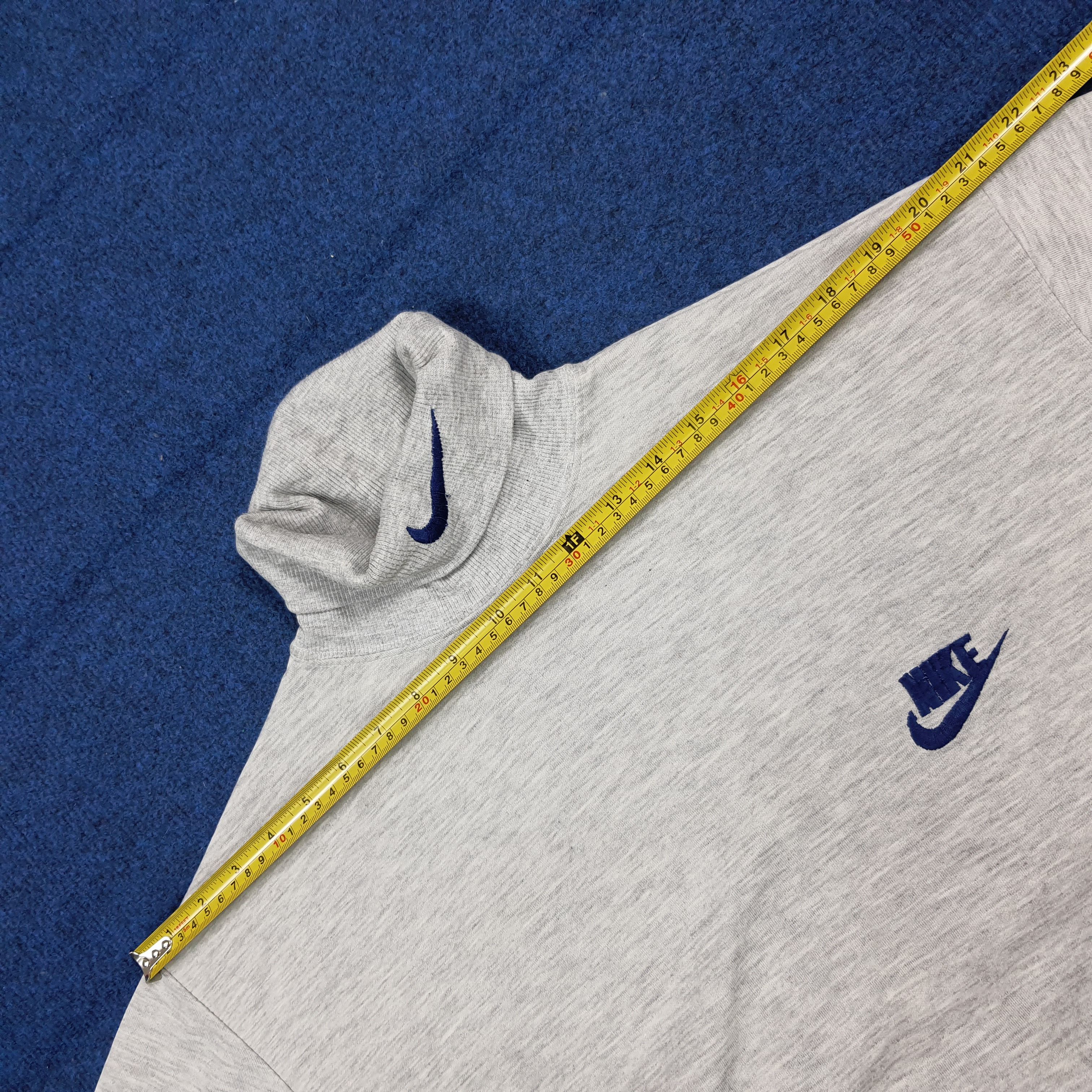 Nike Vintage 90s Nike Center Swoosh Turtleneck Sweatshirt C293N24 Size US M / EU 48-50 / 2 - 9 Thumbnail