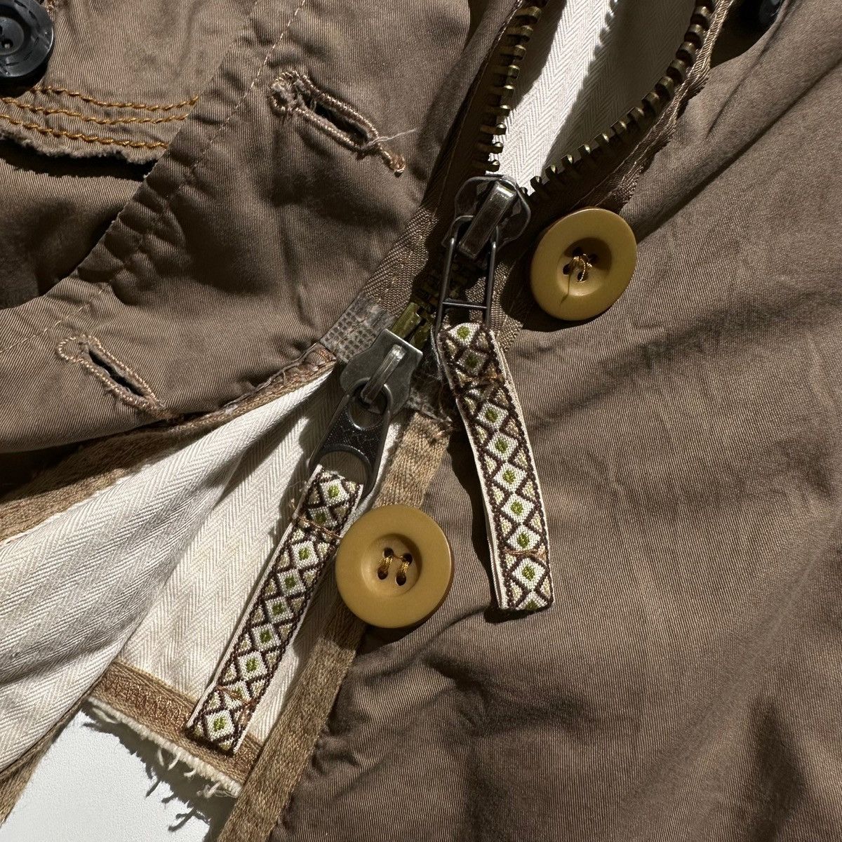 Marithe + Francois Girbaud 00’s Marithe Francois Girbaud Apocalypse Style Rope Jacket Size US M / EU 48-50 / 2 - 10 Thumbnail