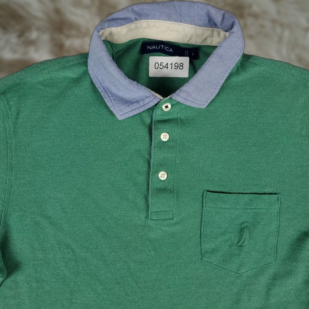 Nautica Nautica Polo Shirt Men L Green Casual Polo Shirt Size US L / EU 52-54 / 3 - 1 Thumbnail