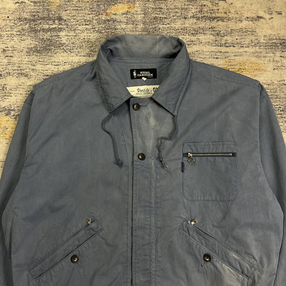 Nigel Cabourn Vintage 90s Nigel cabourn ventile multi pocket jacket Size US XL / EU 56 / 4 - 4 Thumbnail
