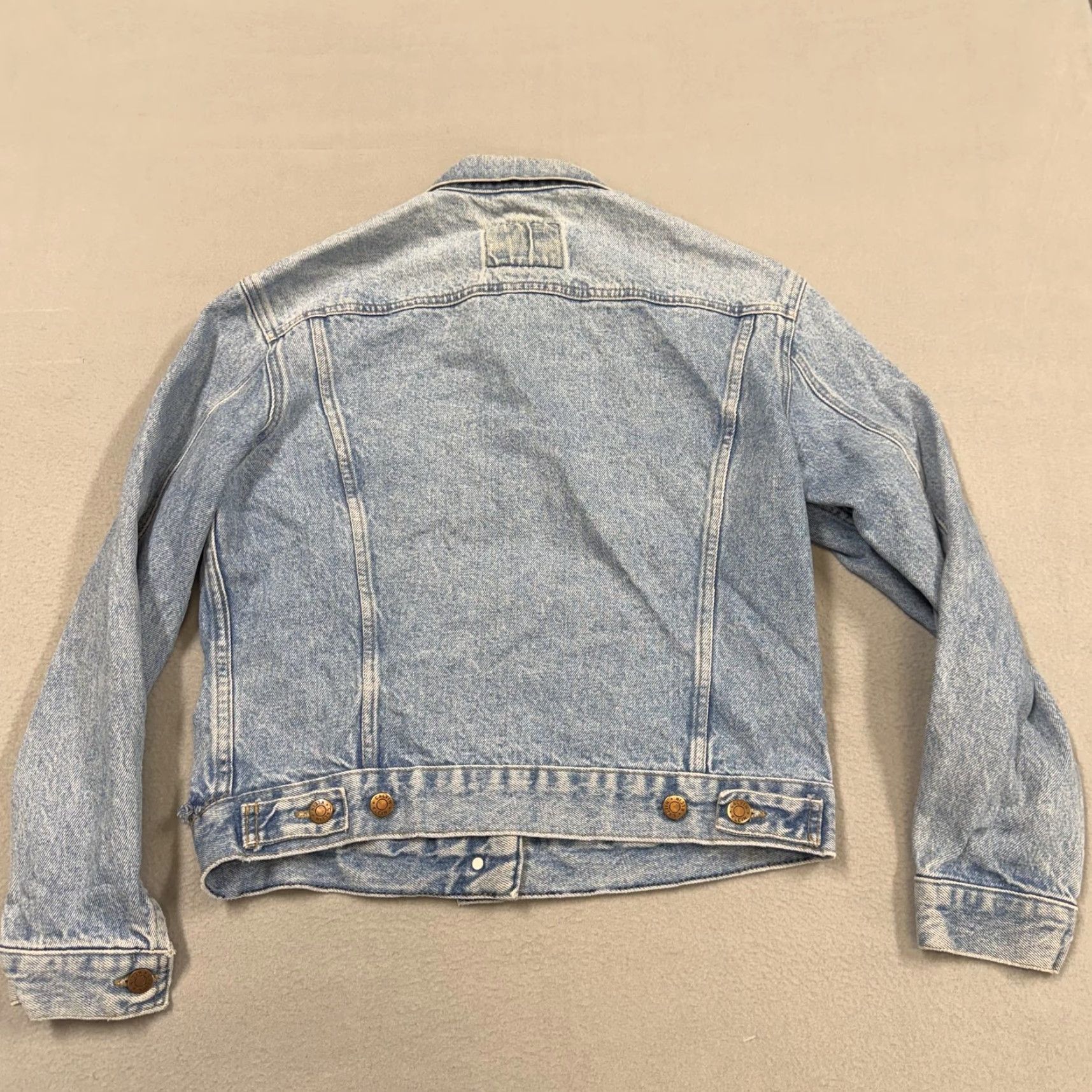 Vintage VINTAGE Calvin Klein Jeans Jacket Mens Small Blue Denim Bomber Made USA Size US 29 - 6 Thumbnail