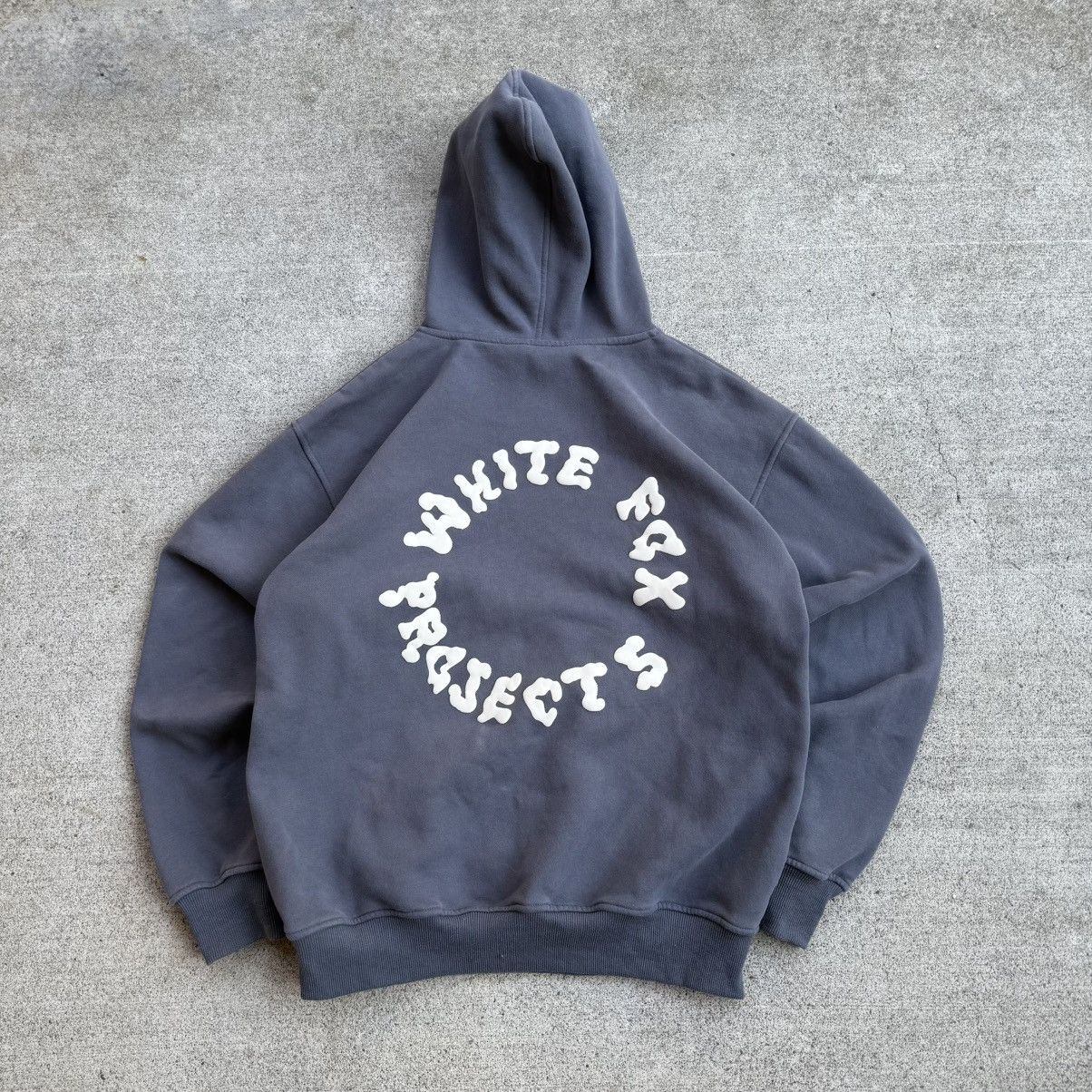 Other Charcoal Grey White Fox Project 5 Women’s Hoodie Size L / US 10 / IT 46 - 1 Thumbnail