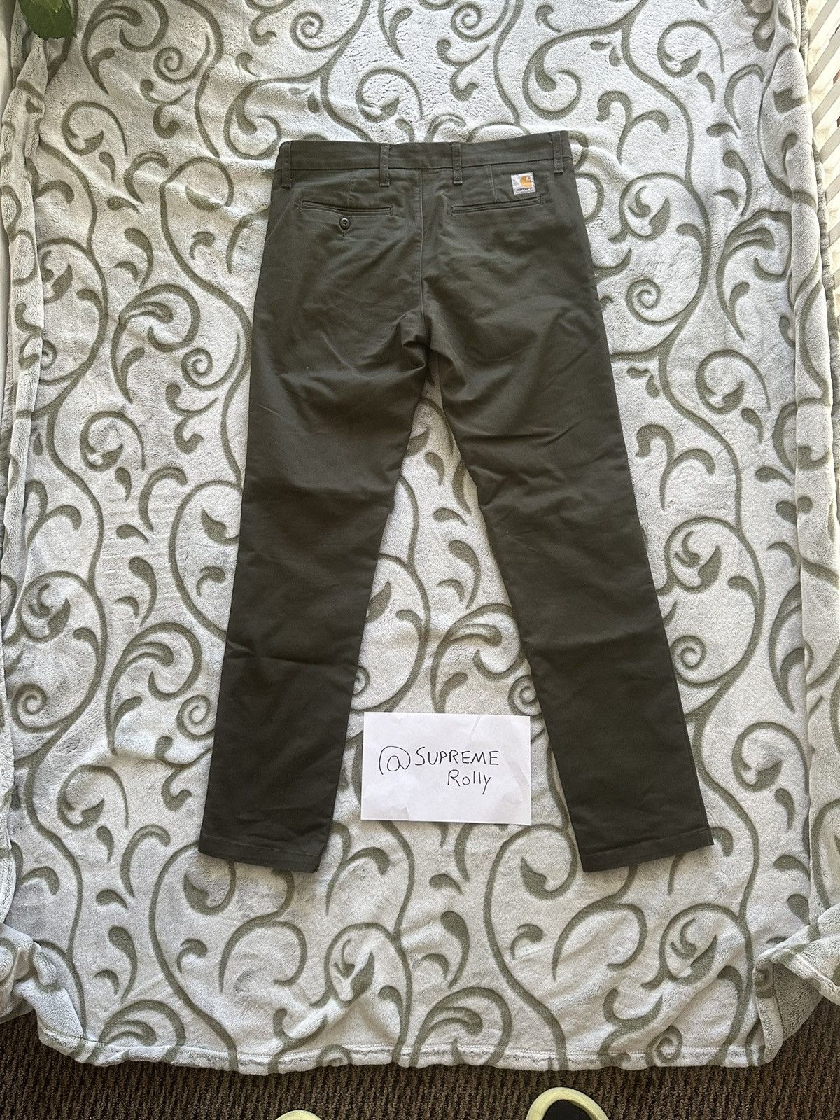Carhartt × Carhartt Wip × Vintage Carhartt Vintage Pants Dark Olive Size US 32 / EU 48 - 3 Thumbnail