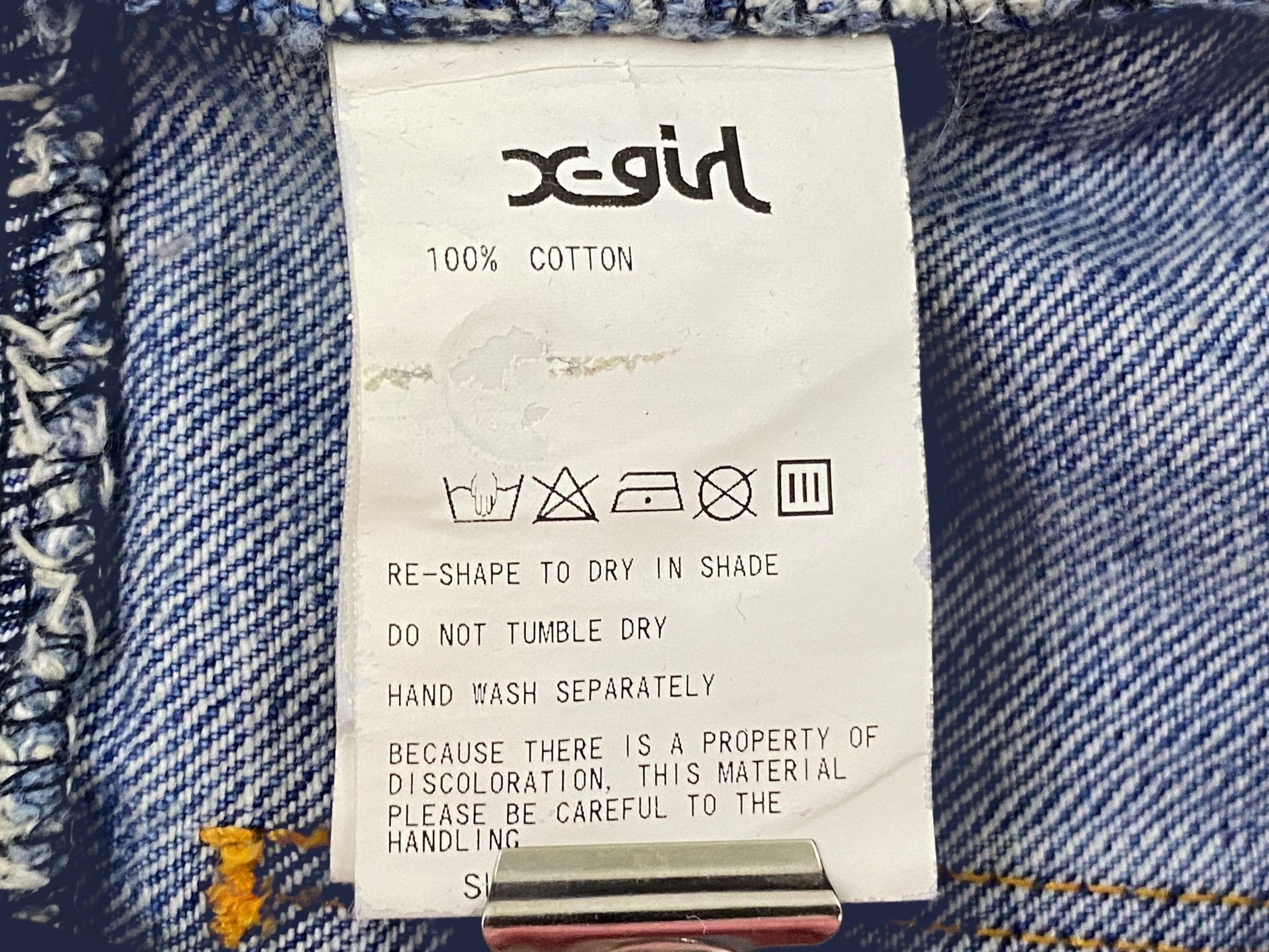 Japanese Brand X-girl Low Rise Jeans Size 27" / US 4 / IT 40 - 9 Thumbnail