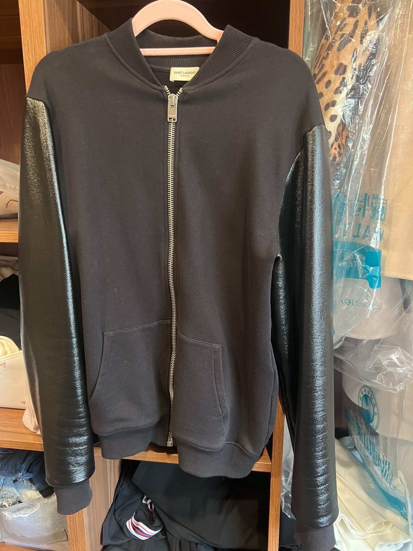 Saint Laurent Paris Saint Laurent Paris Black Bomber Jacket Size US S / EU 44-46 / 1 - 1 Thumbnail